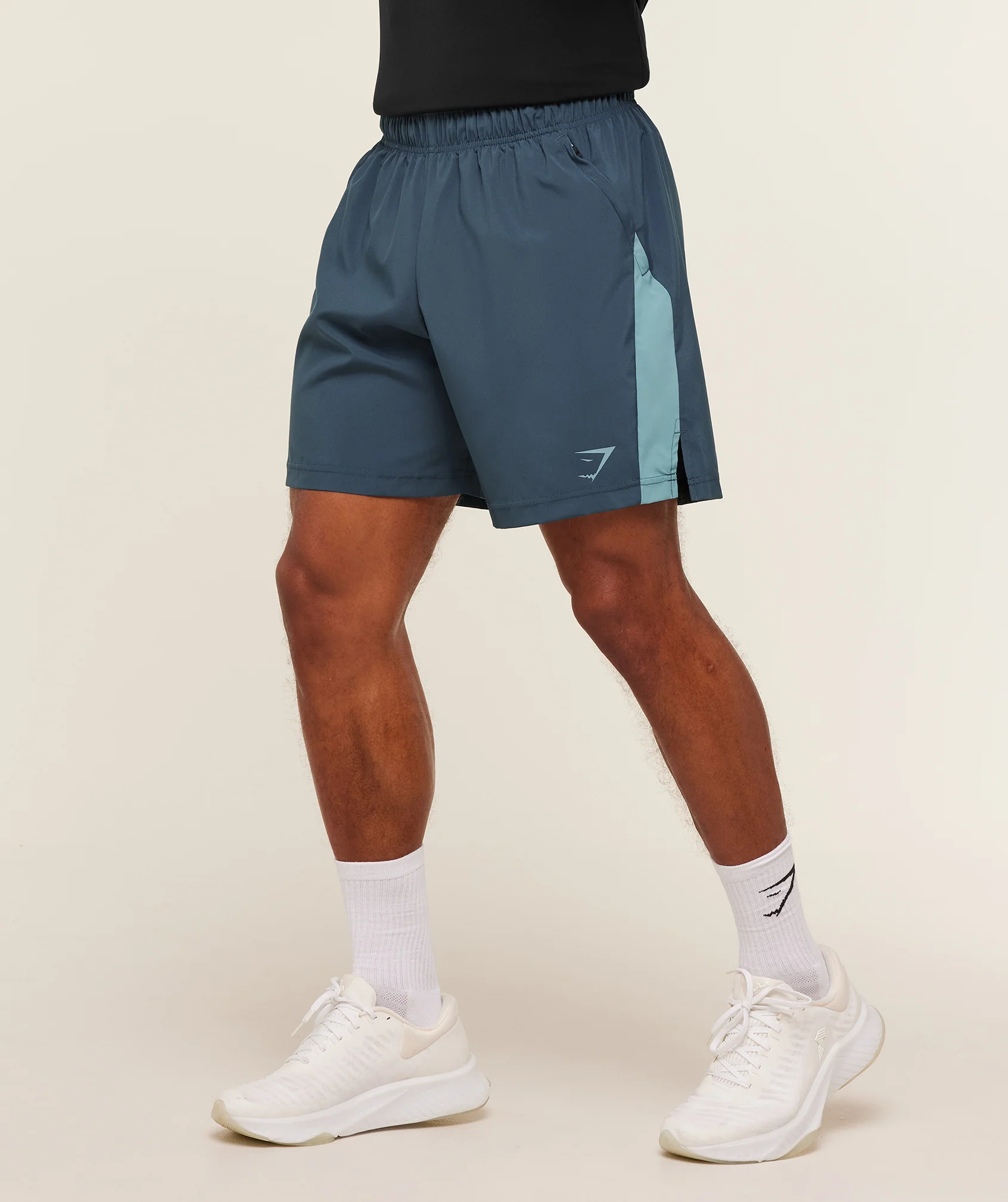 Sport 7 Inch Slim Fit Gym Shorts with Zipped Pockets
