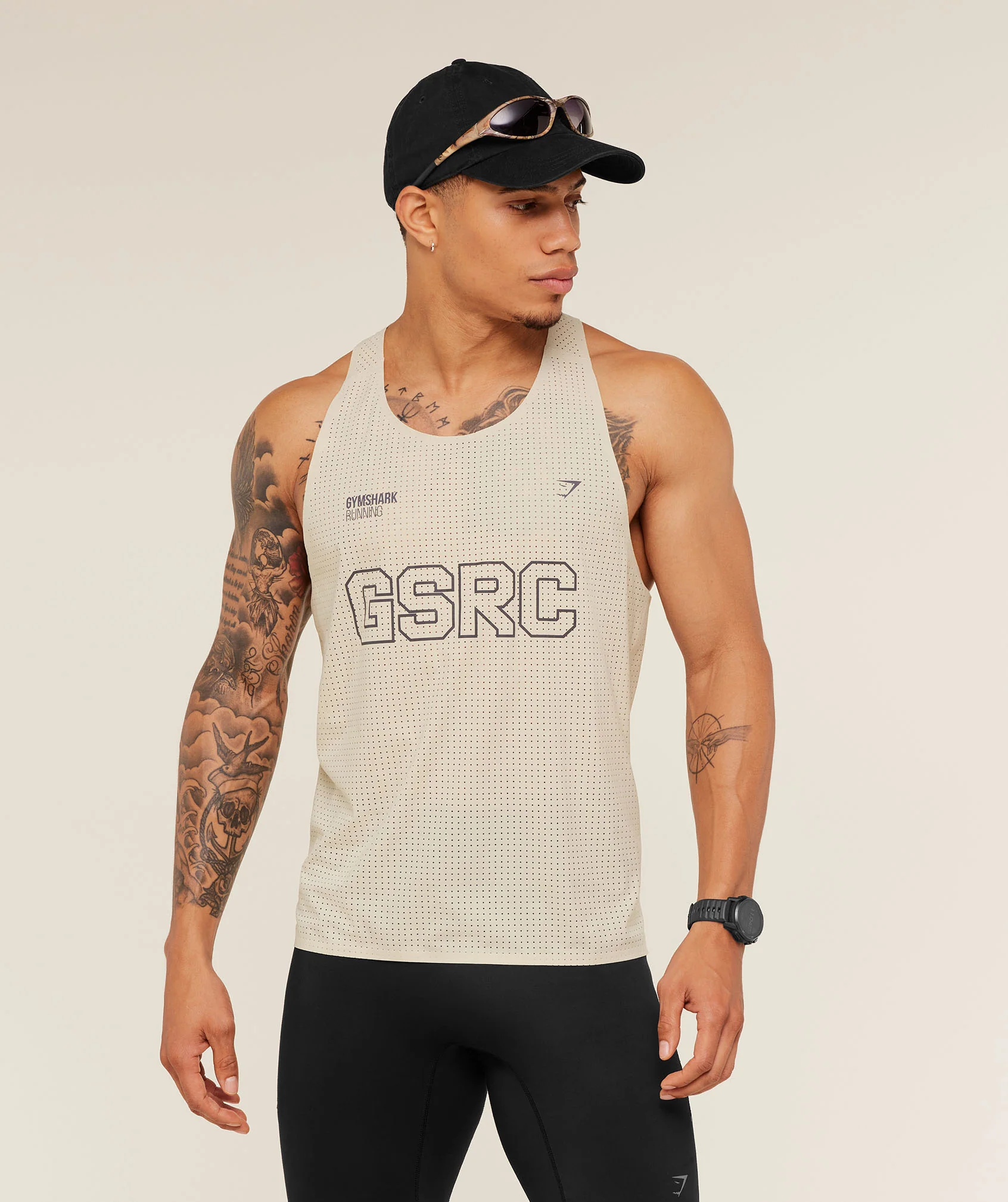 Gymshark Running Elite Race Vest in Grey, Lightweight Running Tank