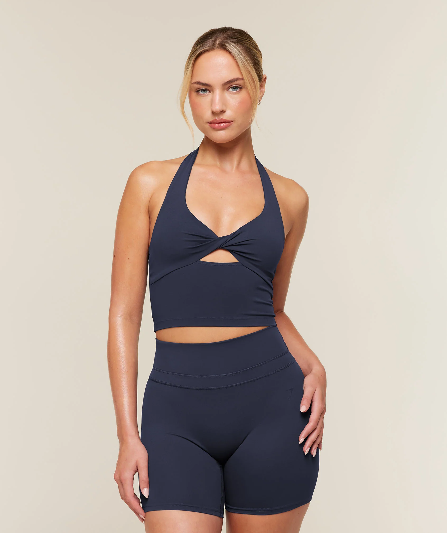 Gymshark Whitney Twist Front Shelf Tank in ButterSmooth Fabric