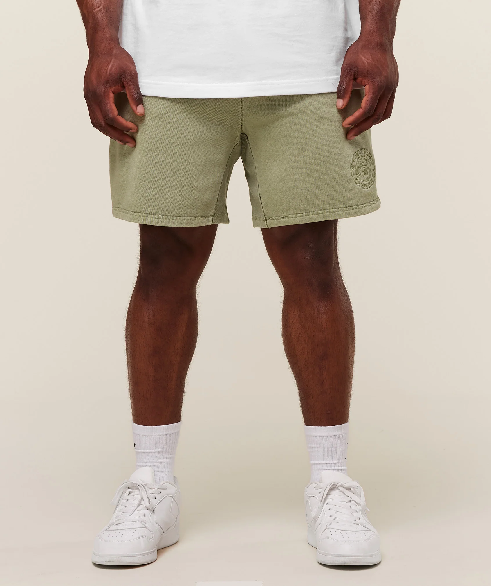 Premium Legacy Shorts in Natural Sage Green, 7 Inch Inseam