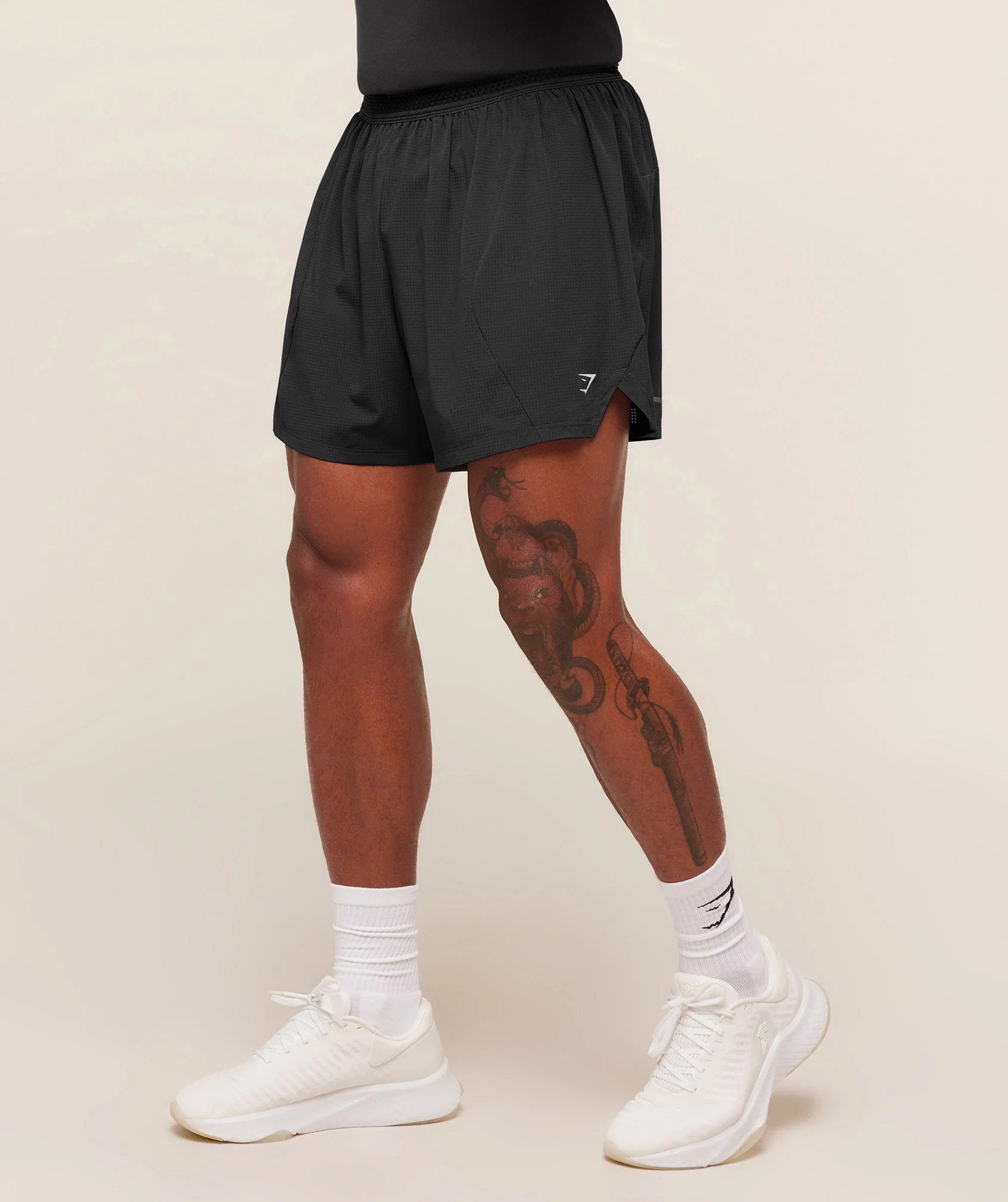 Running 6 Inch Shorts with Inner Brief and Zip Pocket