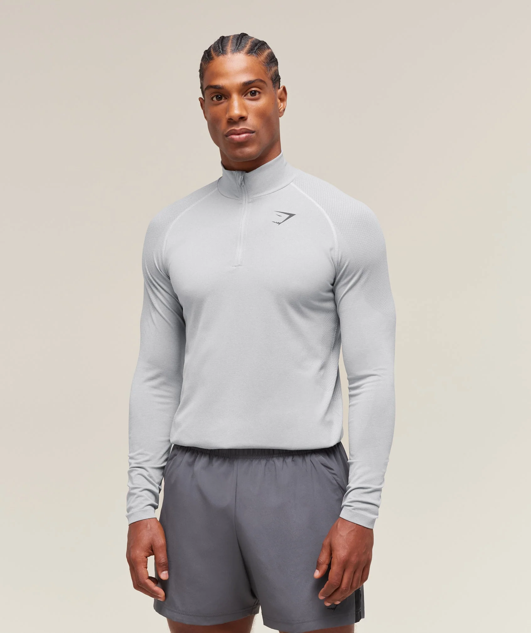 Vital Seamless 1/4 Zip Top with Slim Muscle Fit