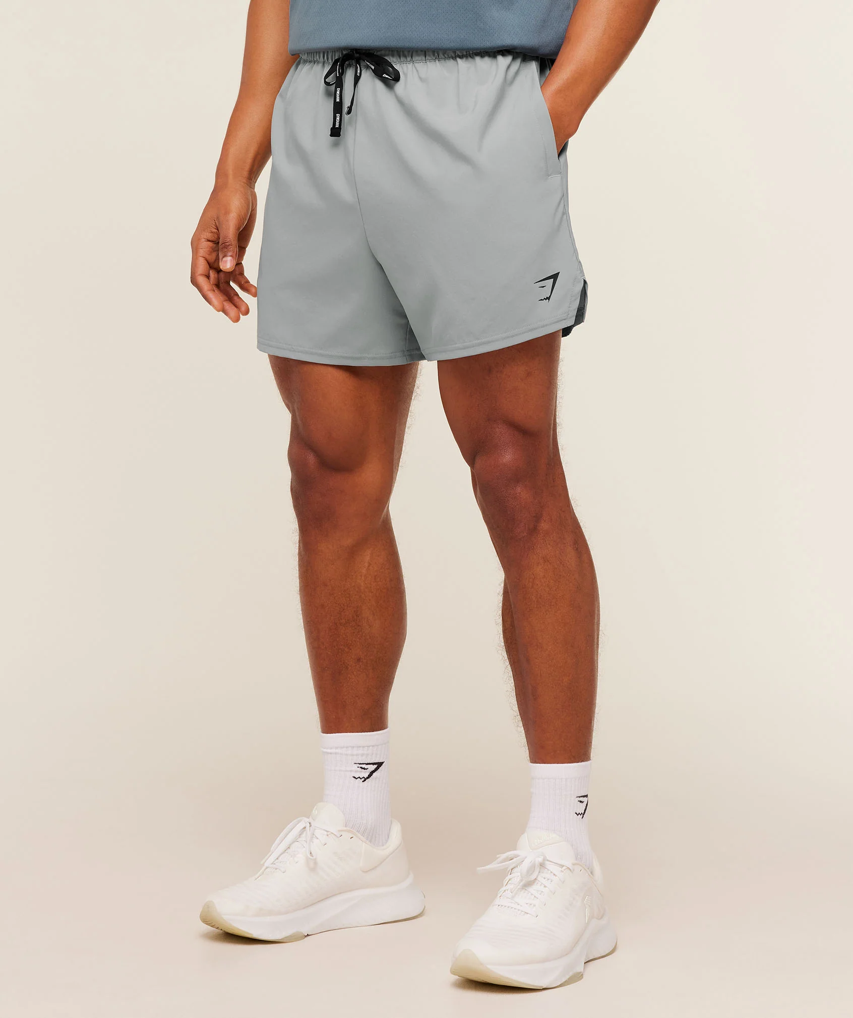 Gymshark Train 5 Inch Shorts Slim Fit in Grey
