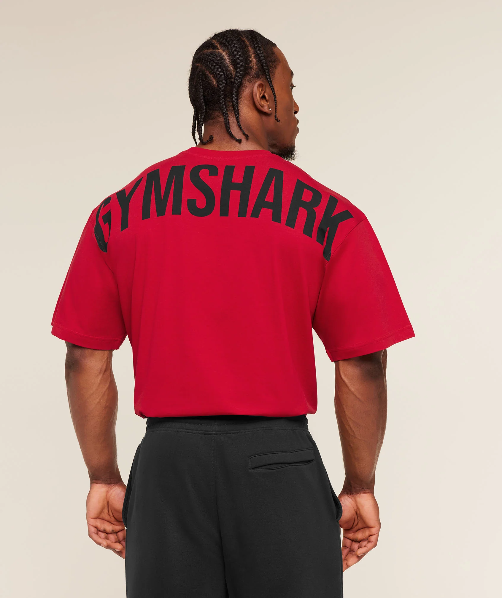 Gymshark Power T-Shirt Oversized Fit Graphic Back Tee