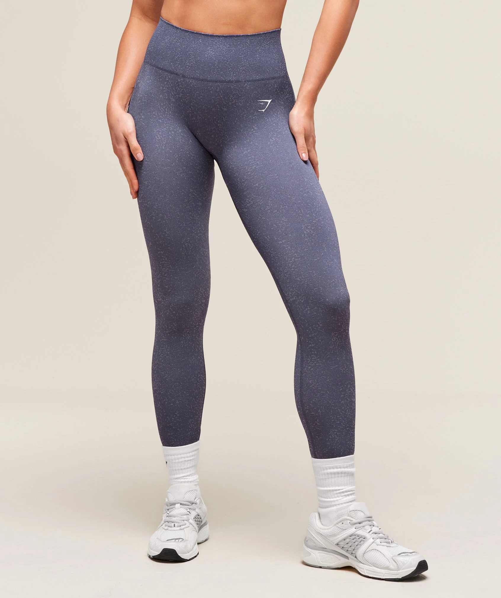 Adapt Fleck Seamless Leggings in Weighted Purple Metal Purple