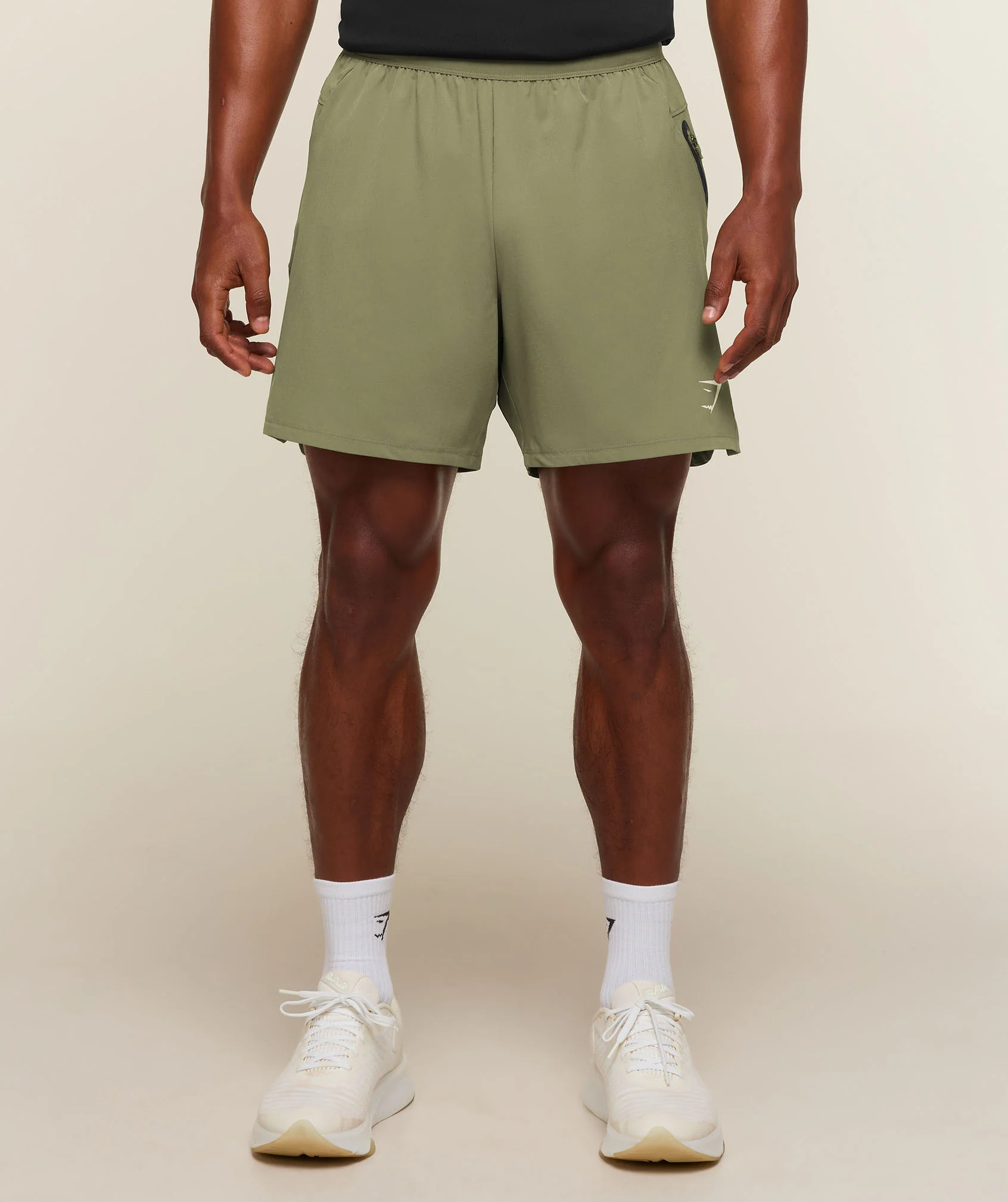 Gymshark Sport Hybrid 6 Inch Shorts Green Slim Fit