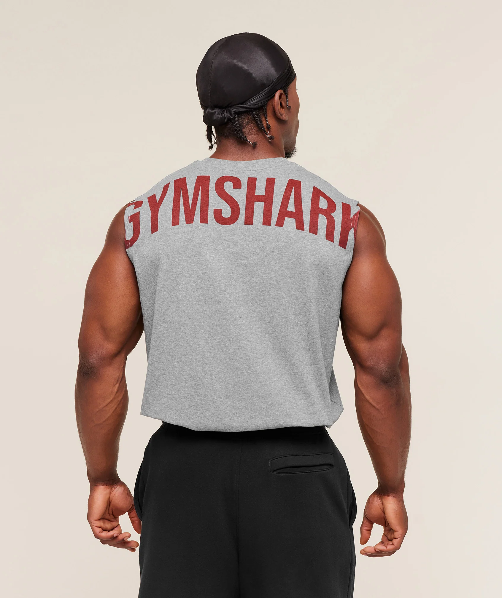 Power Cut Off Tank Oversized Sleeveless Gym Training Top