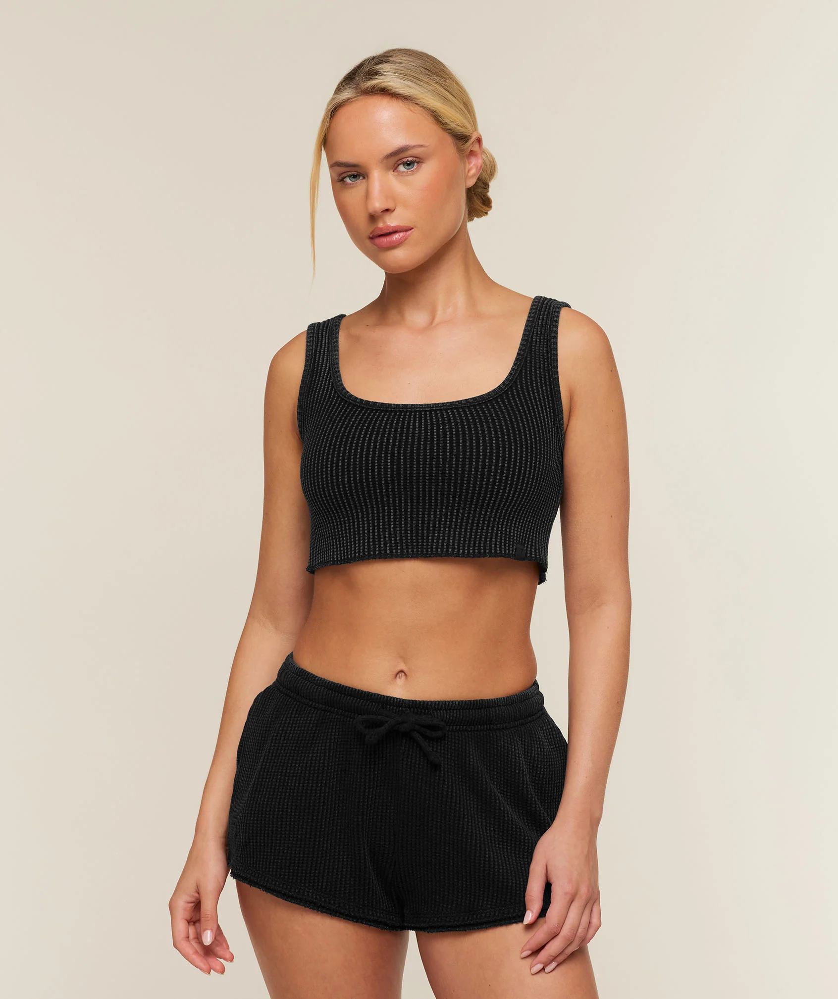 Gymshark Washed Waffle Tank Top in Heavyweight Cotton