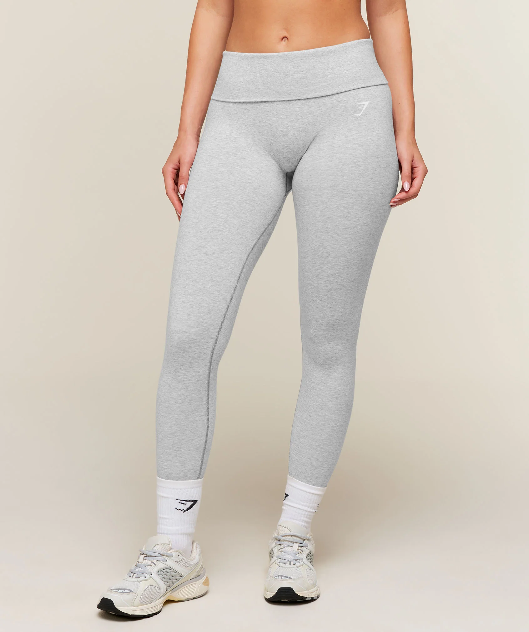 CottonMove™ Seamless Leggings in Cotton-Blend Fabric, Regular Length