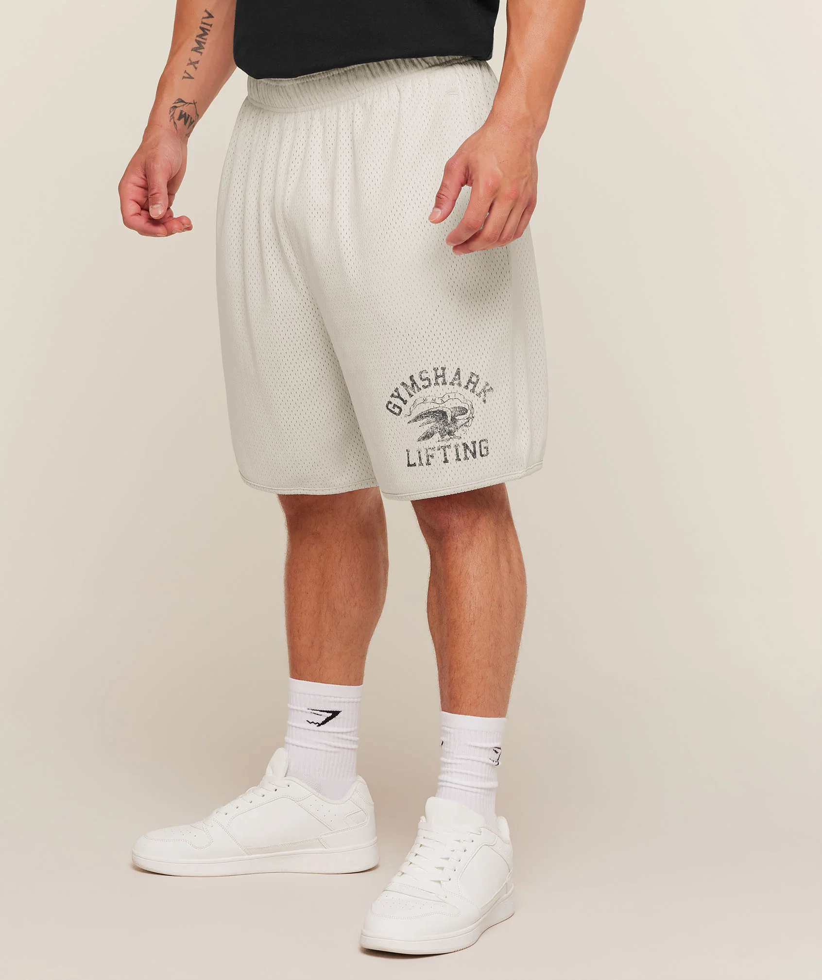 Gymshark Collective Mesh Short met Oversized Knie-Lengte Pasvorm