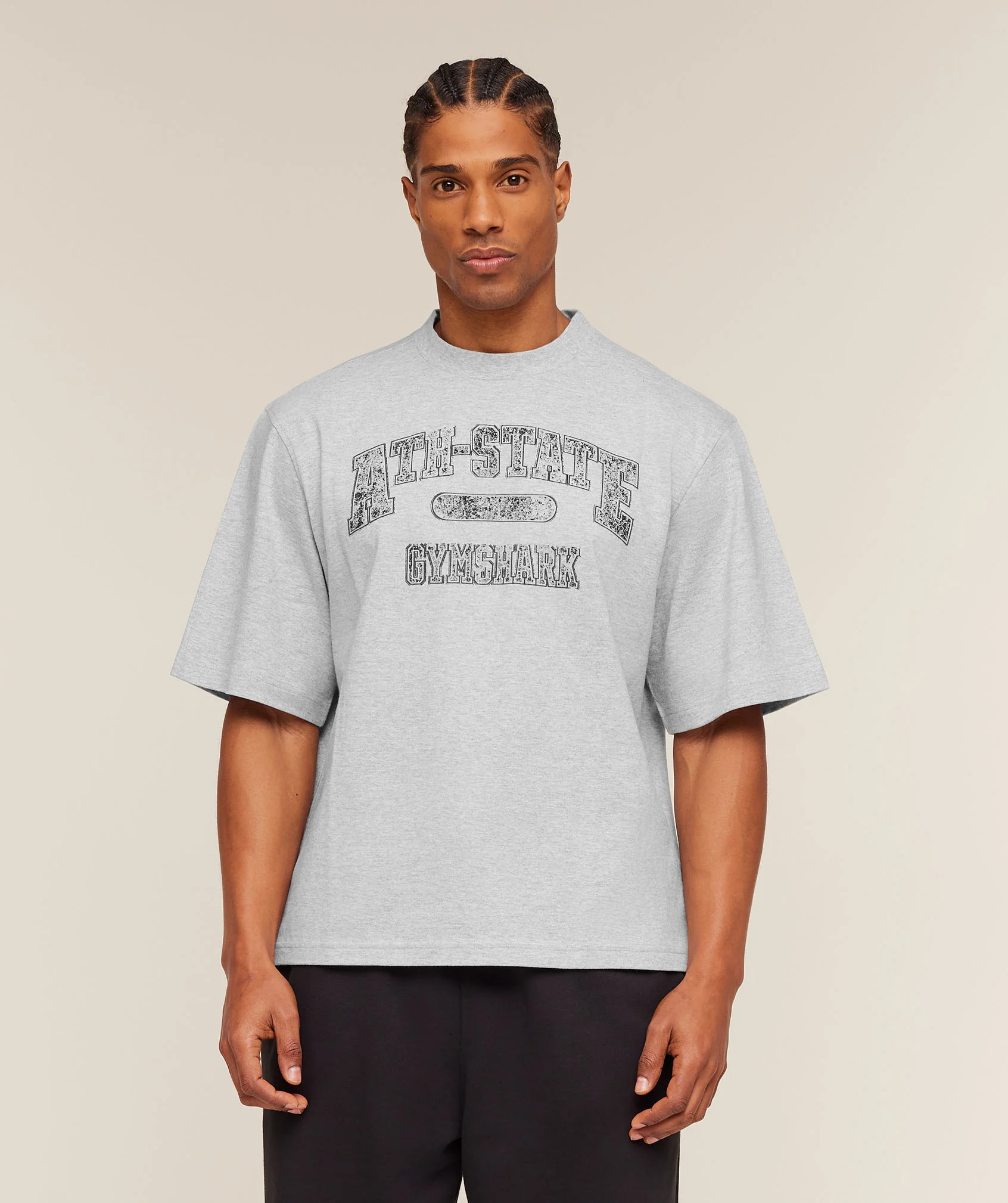 Ath-State Graphic T-Shirt Oversized Boxy Fit Gym Tee