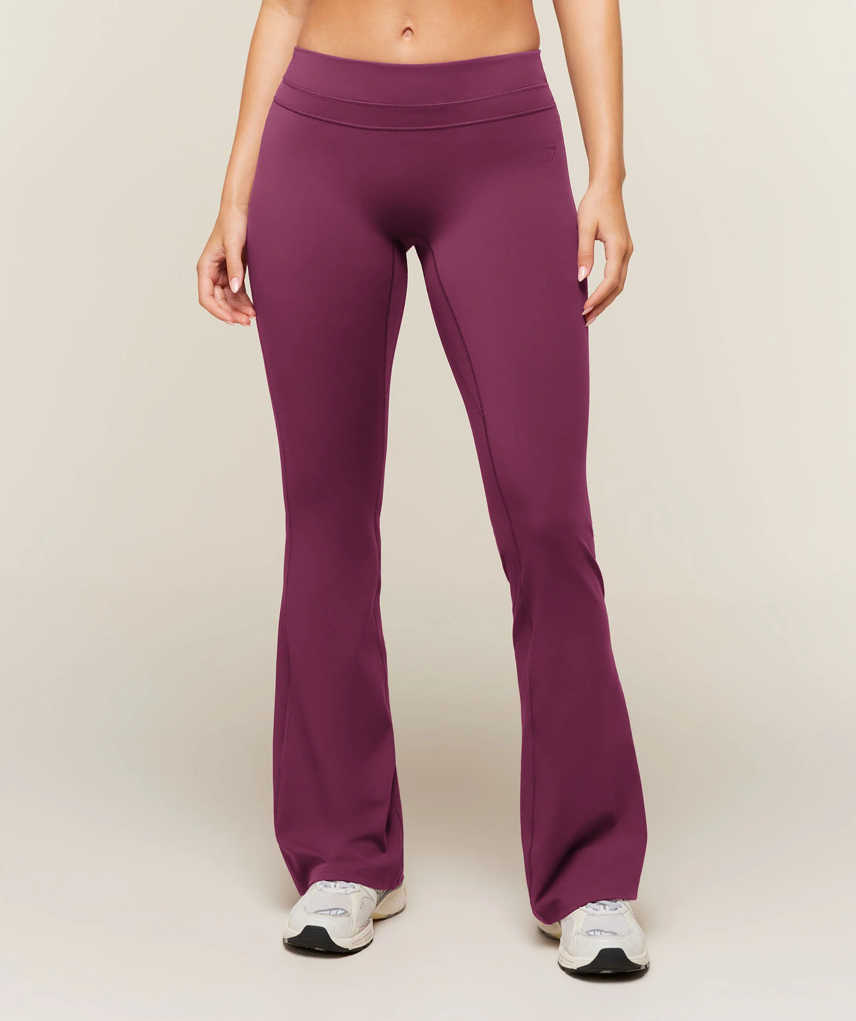 Whitney Mid-Rise Mini Flare Regular Leggings in Pink