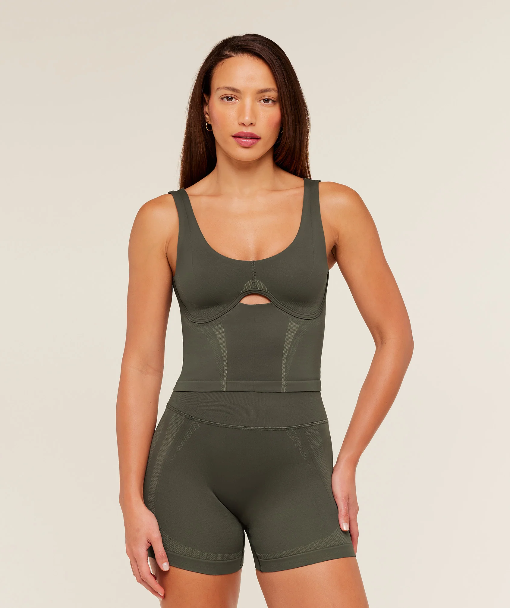 Gymshark Weekend Seamless Tank Top with Scoop Neck and Front Cut-Out