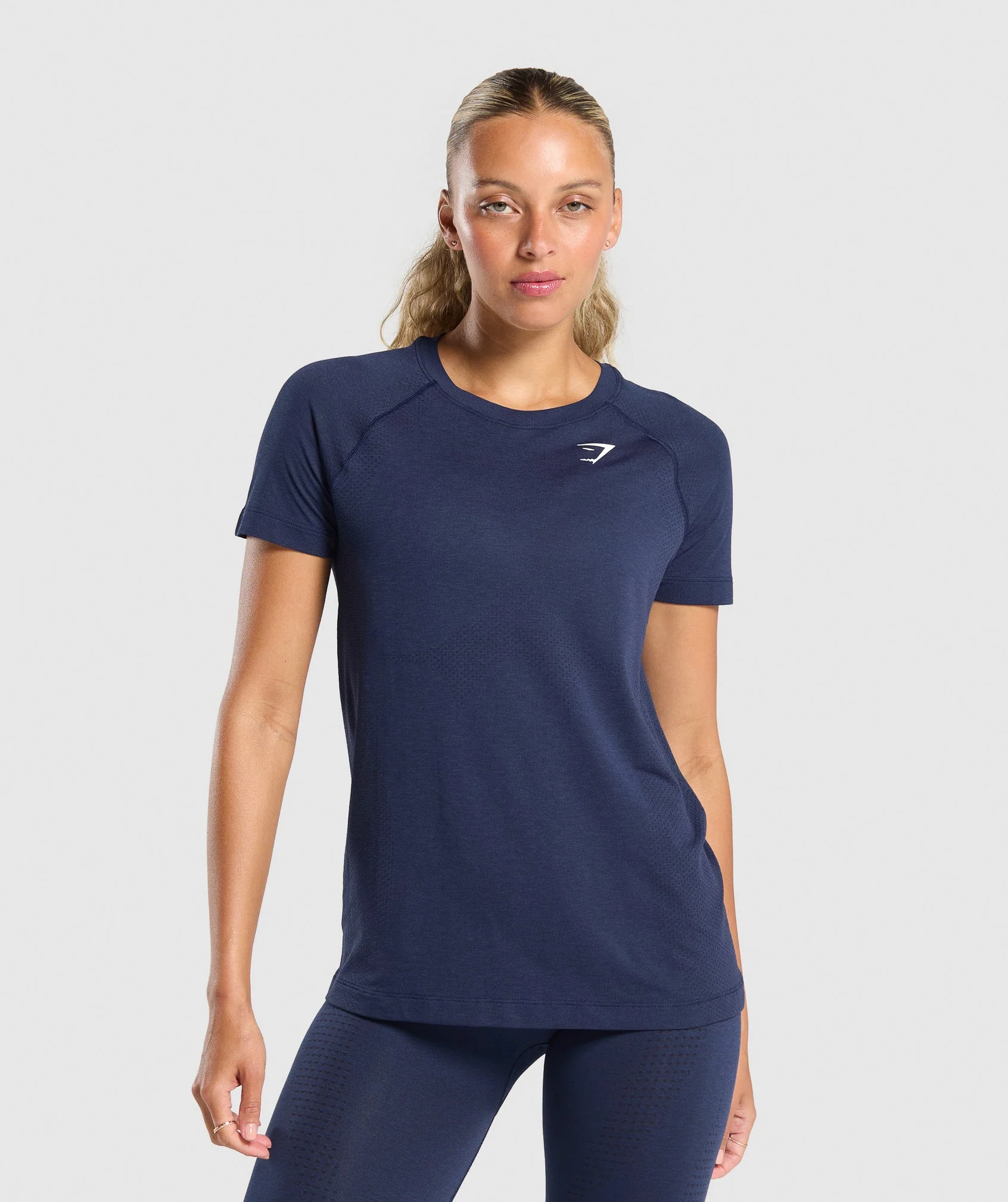Vital Seamless 2.0 Light T-Shirt in Heavy Blue Marl