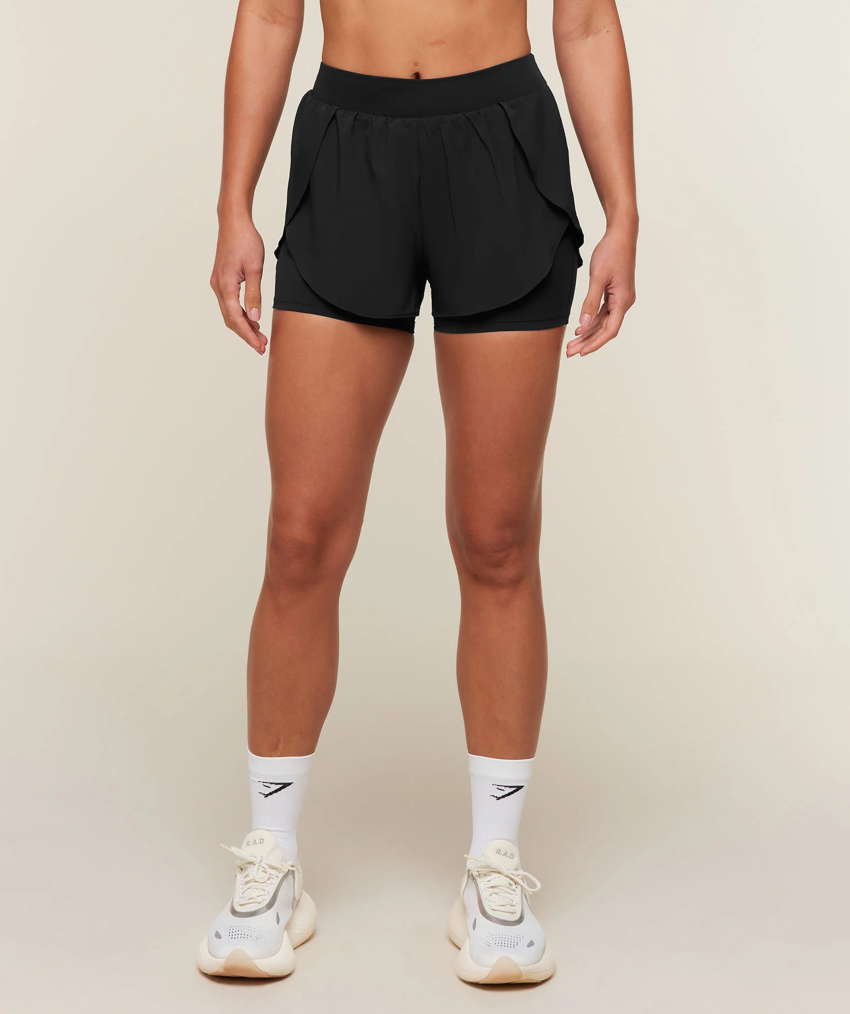 Running 2-in-1 Shorts with Inner Short and Reflective Logos