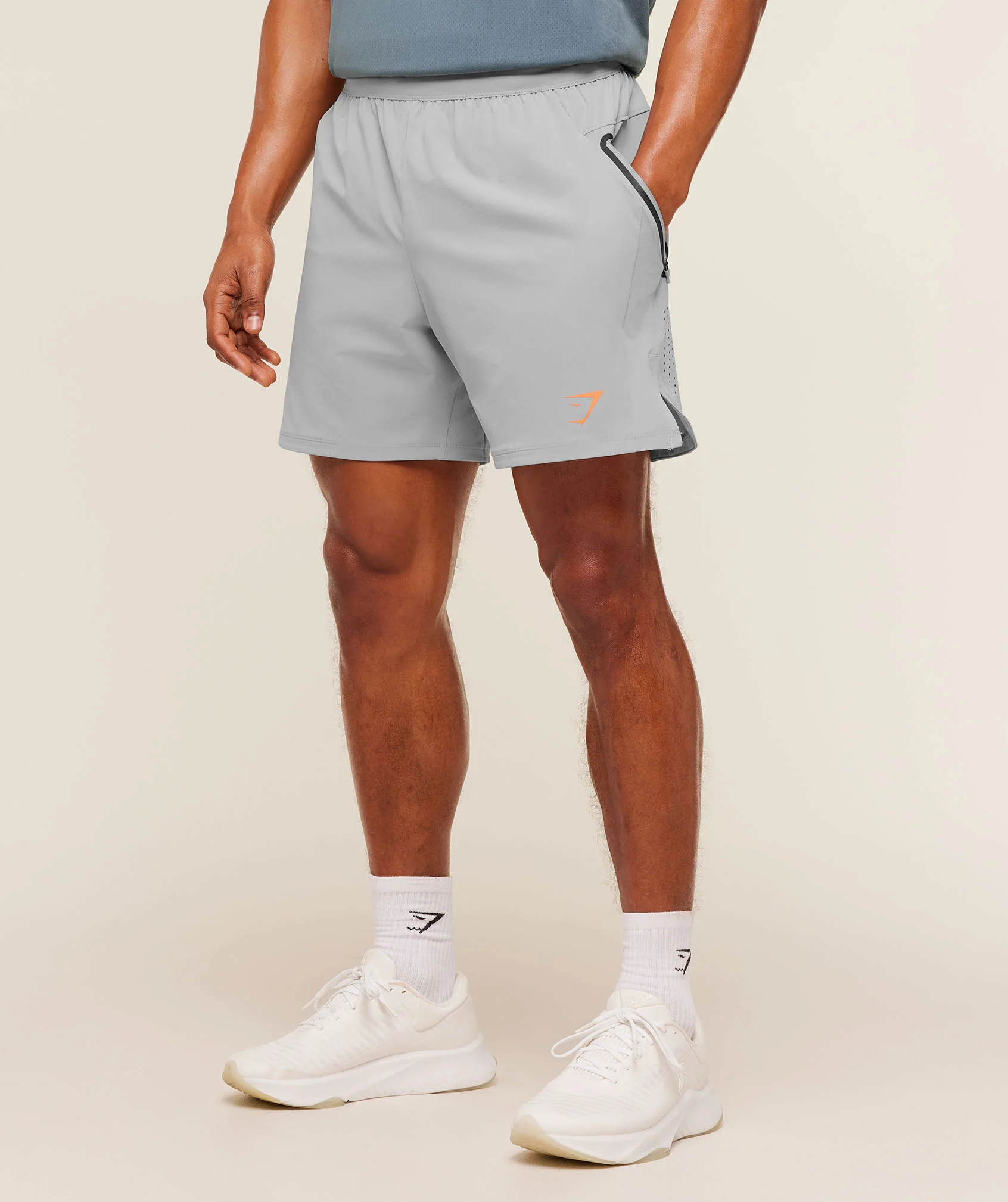 Sport Hybrid 6" Training Shorts with Zip Pockets and Slim Fit