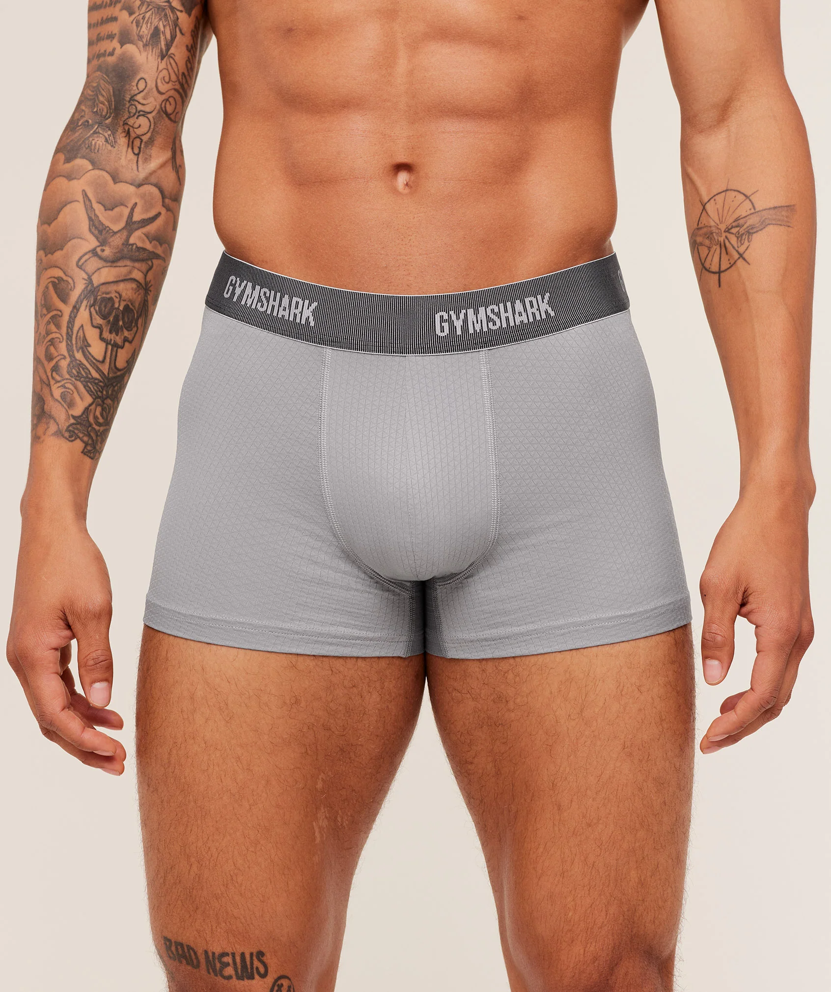 Gymshark Sports Tech Boxer 3-Pak i Muscle Fit