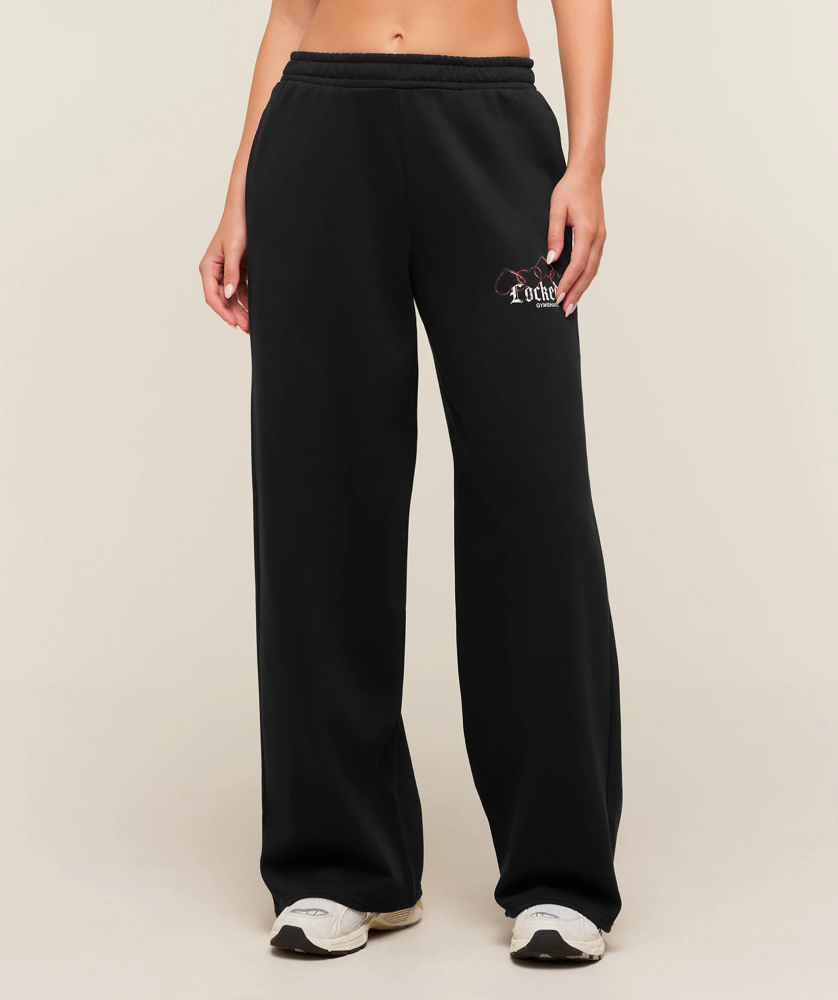 Locked In Graphic Sweatpants with Elasticated Waistband and Pockets