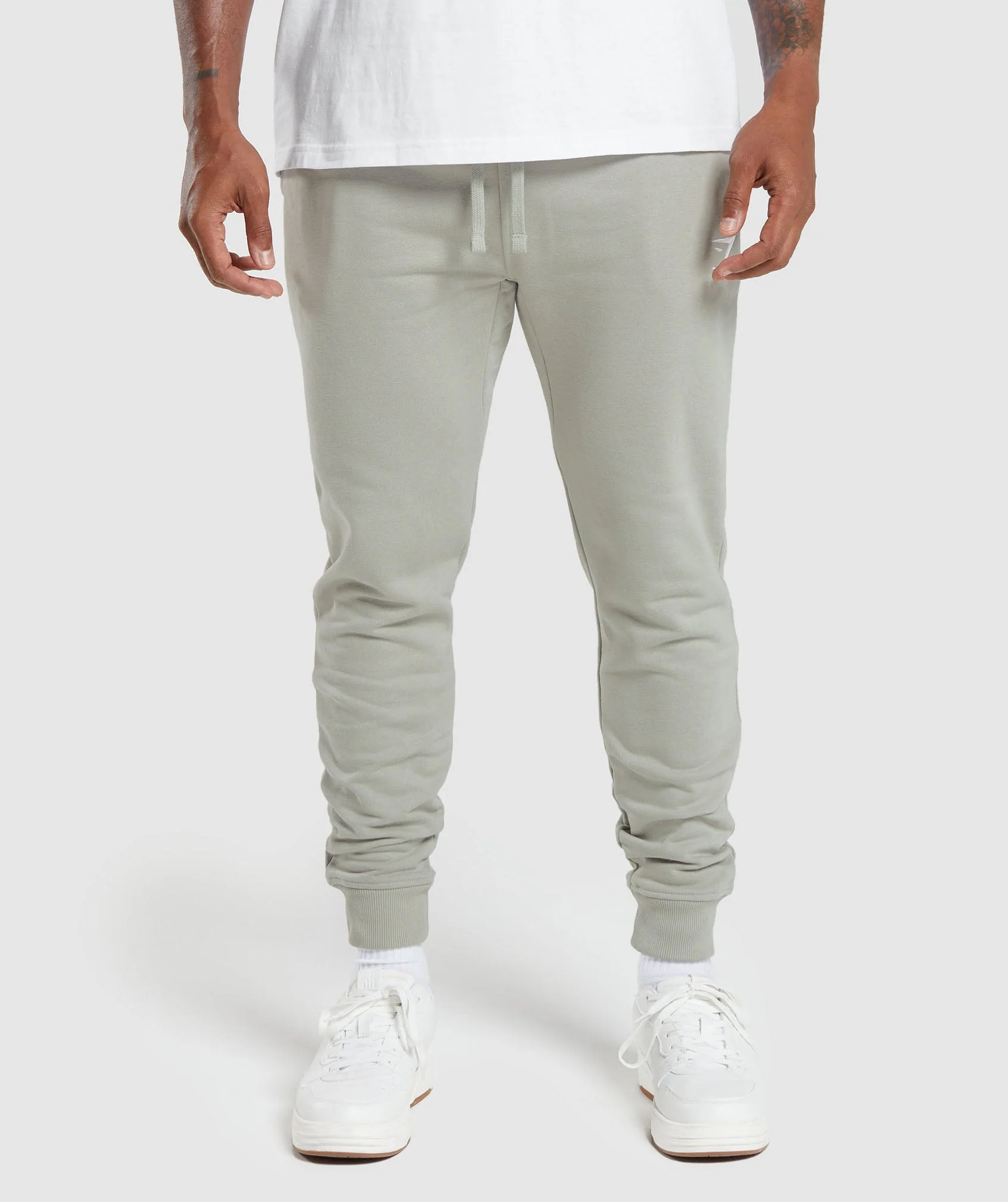 Crest Slim Fit Joggers in Stone Grey