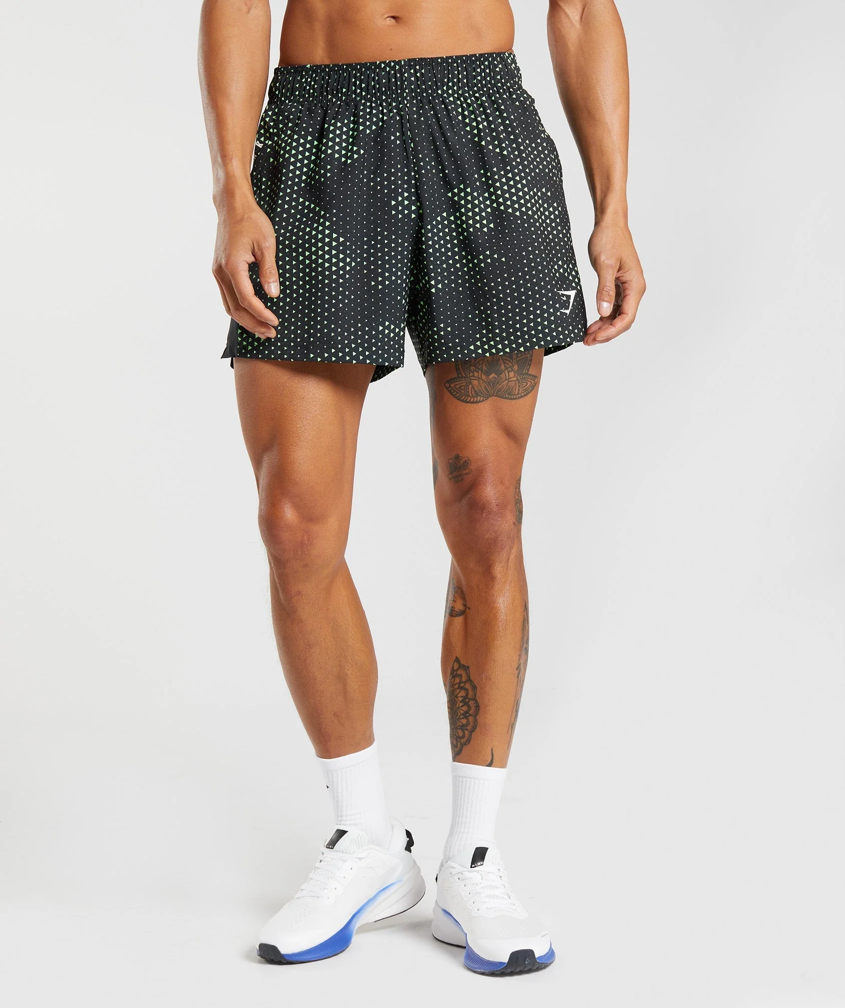 Sport 5 Inch Shorts in Fluo Lime Print