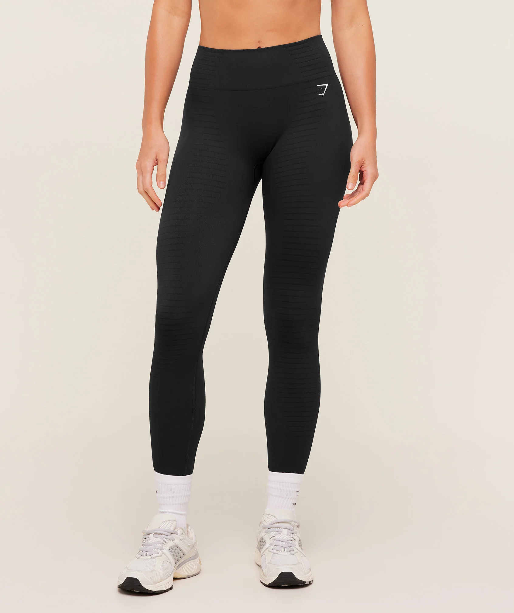 Steel Seamless Leggings in Black Acid Wash
