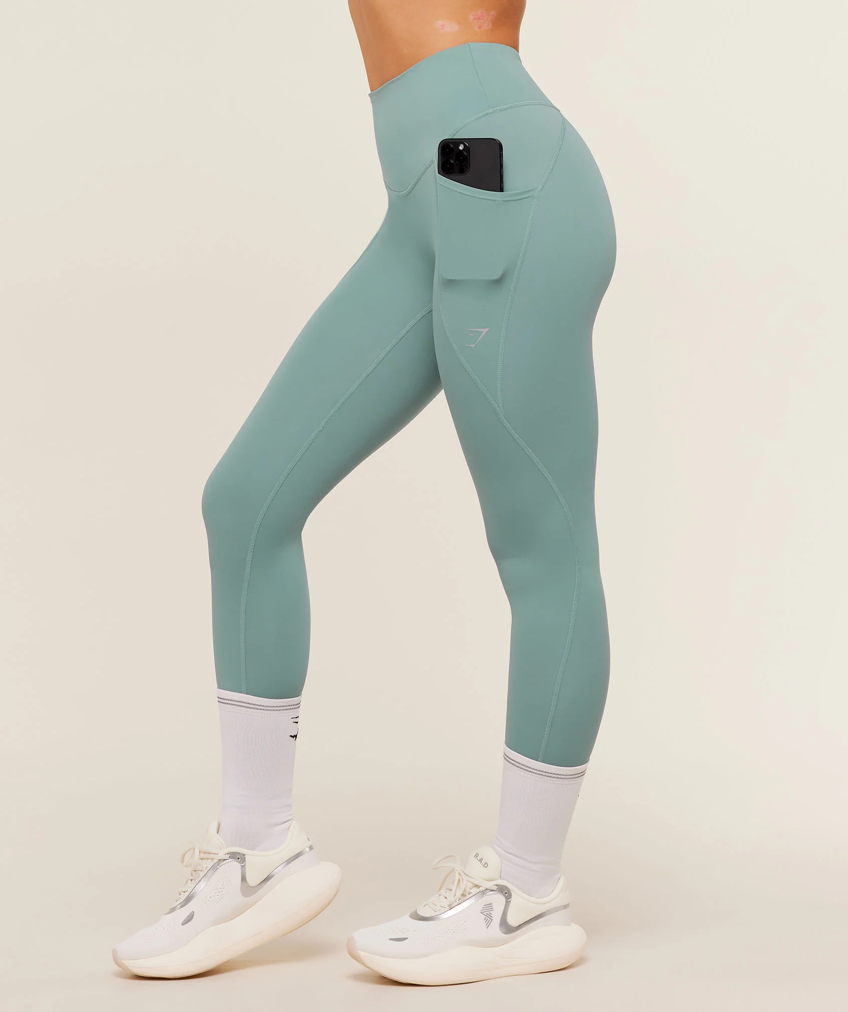 Gymshark Running Pocket Leggings With Deep V Waistband