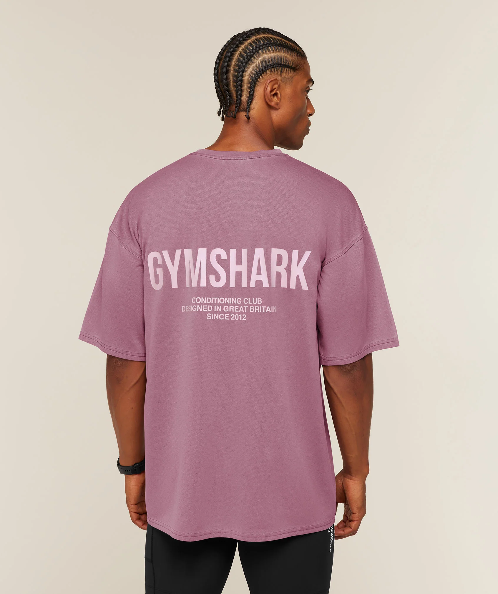 Conditioning Club Washed T-Shirt with Colour Pop Graphic
