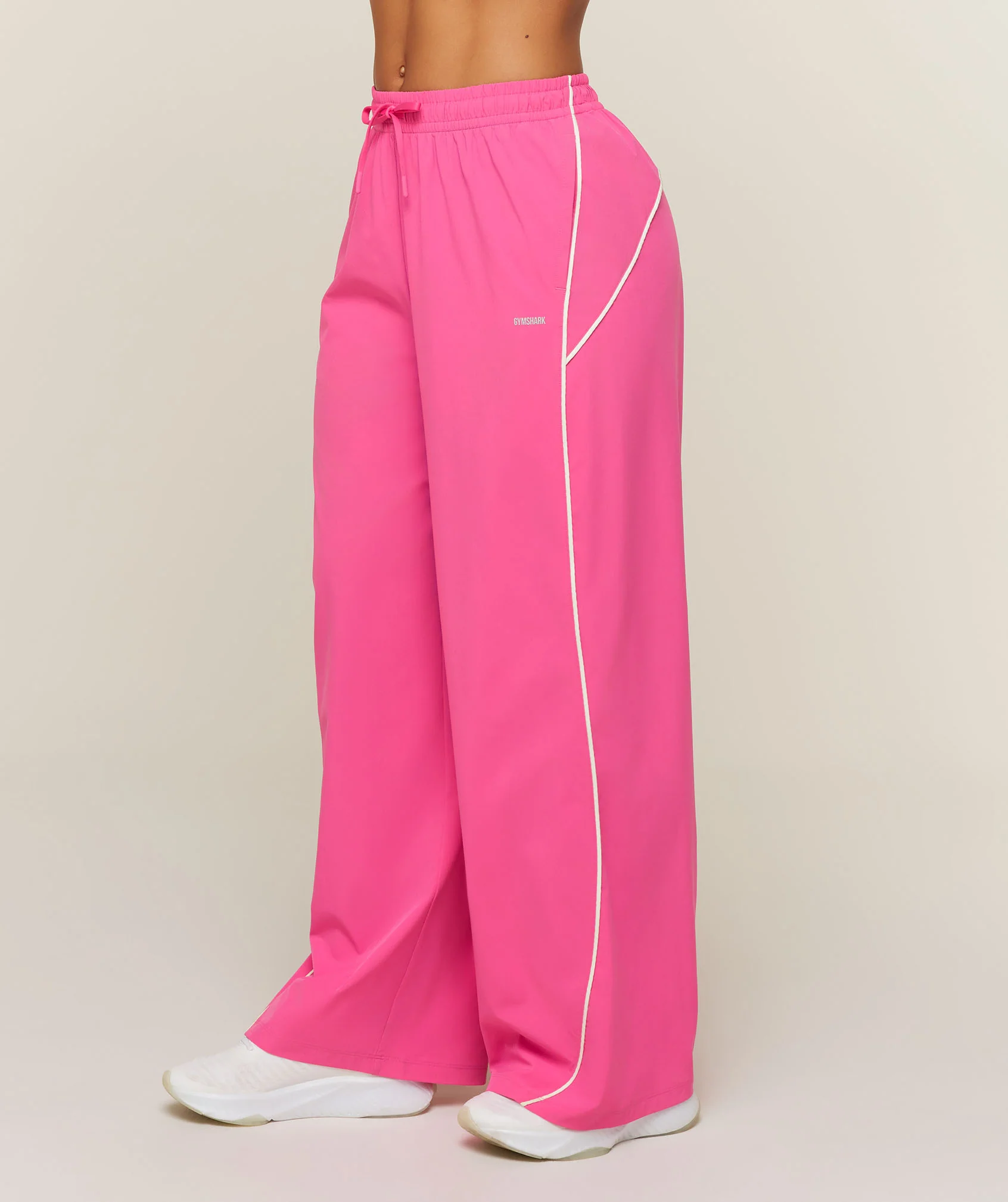 Gymshark Track Pants Oversized Wide-Leg Drawcord Pants