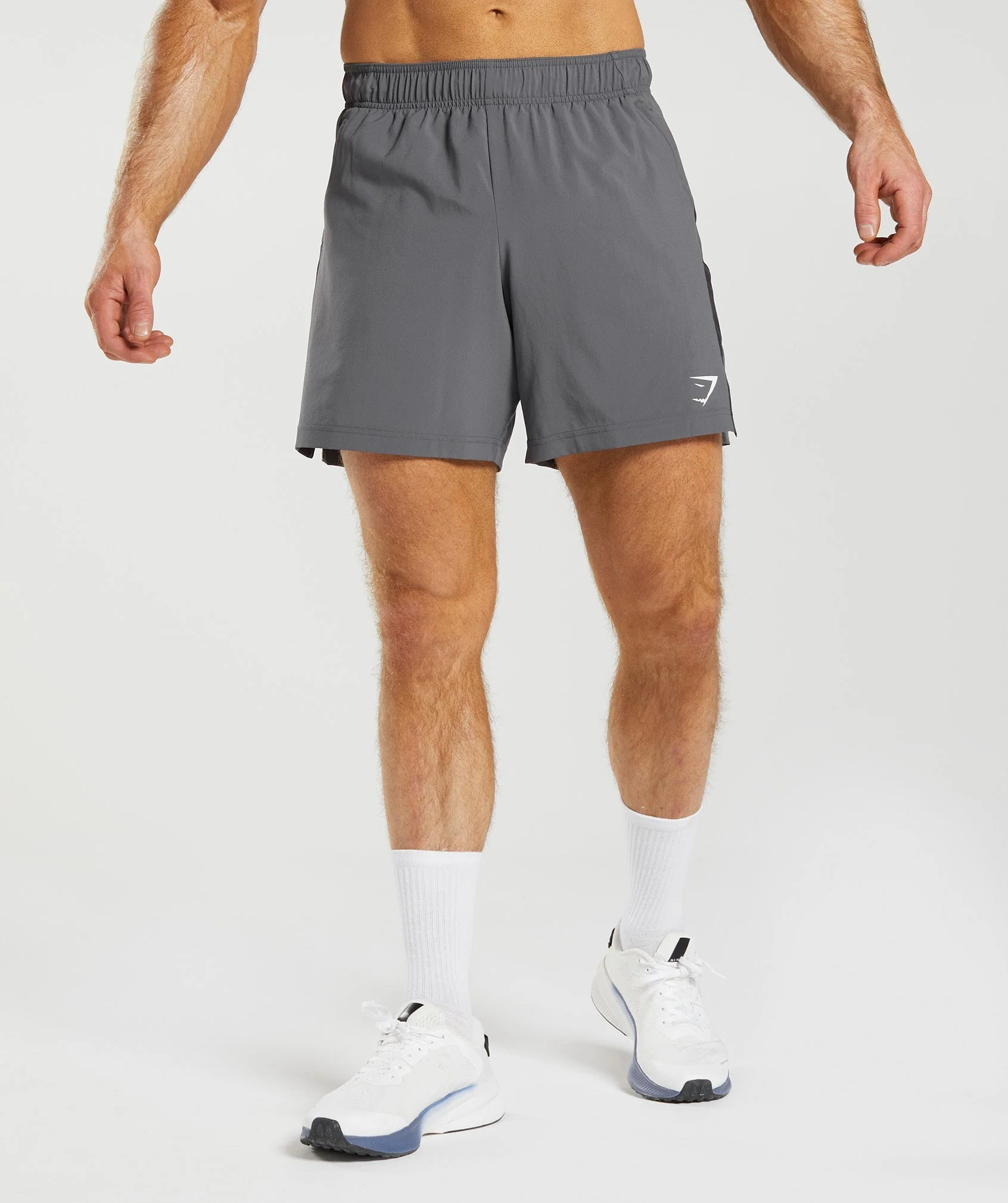 Gymshark Sport 7 Inch Shorts in Silhouette Grey Black