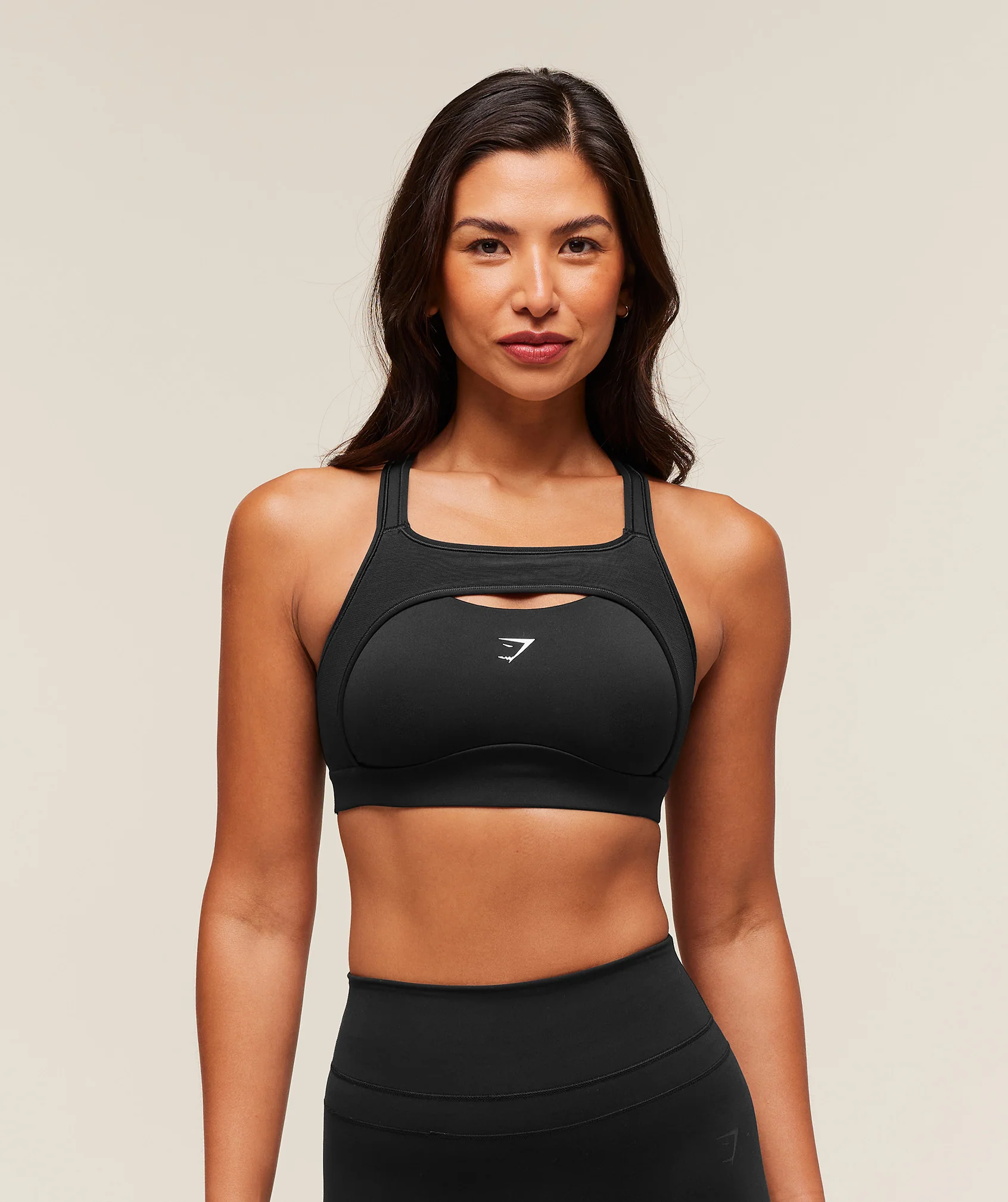 Alpha High Support Sports Bra with Mesh Panels