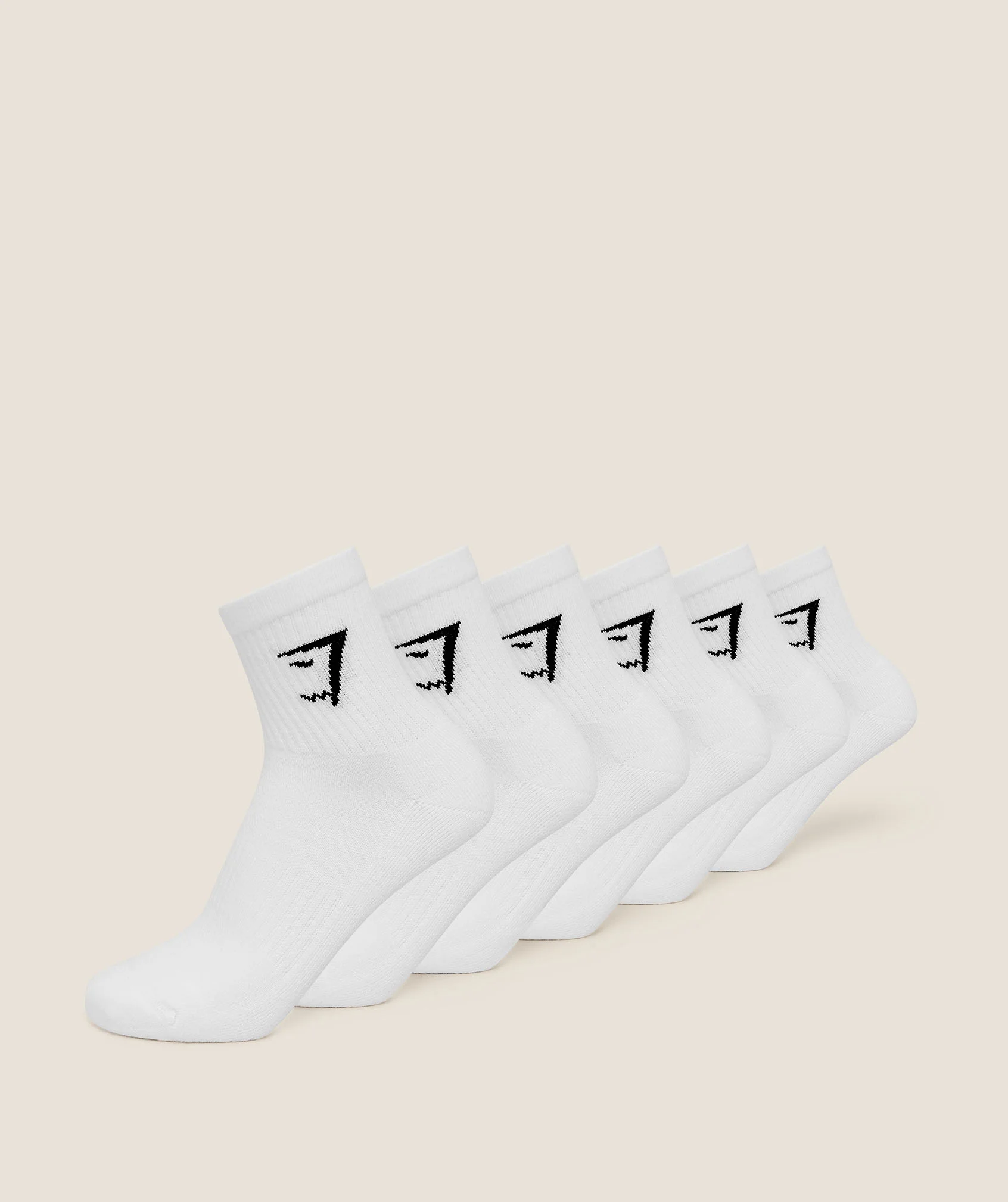 Gymshark Midi Socks 6 Pack Cushioned Cotton Training Socks