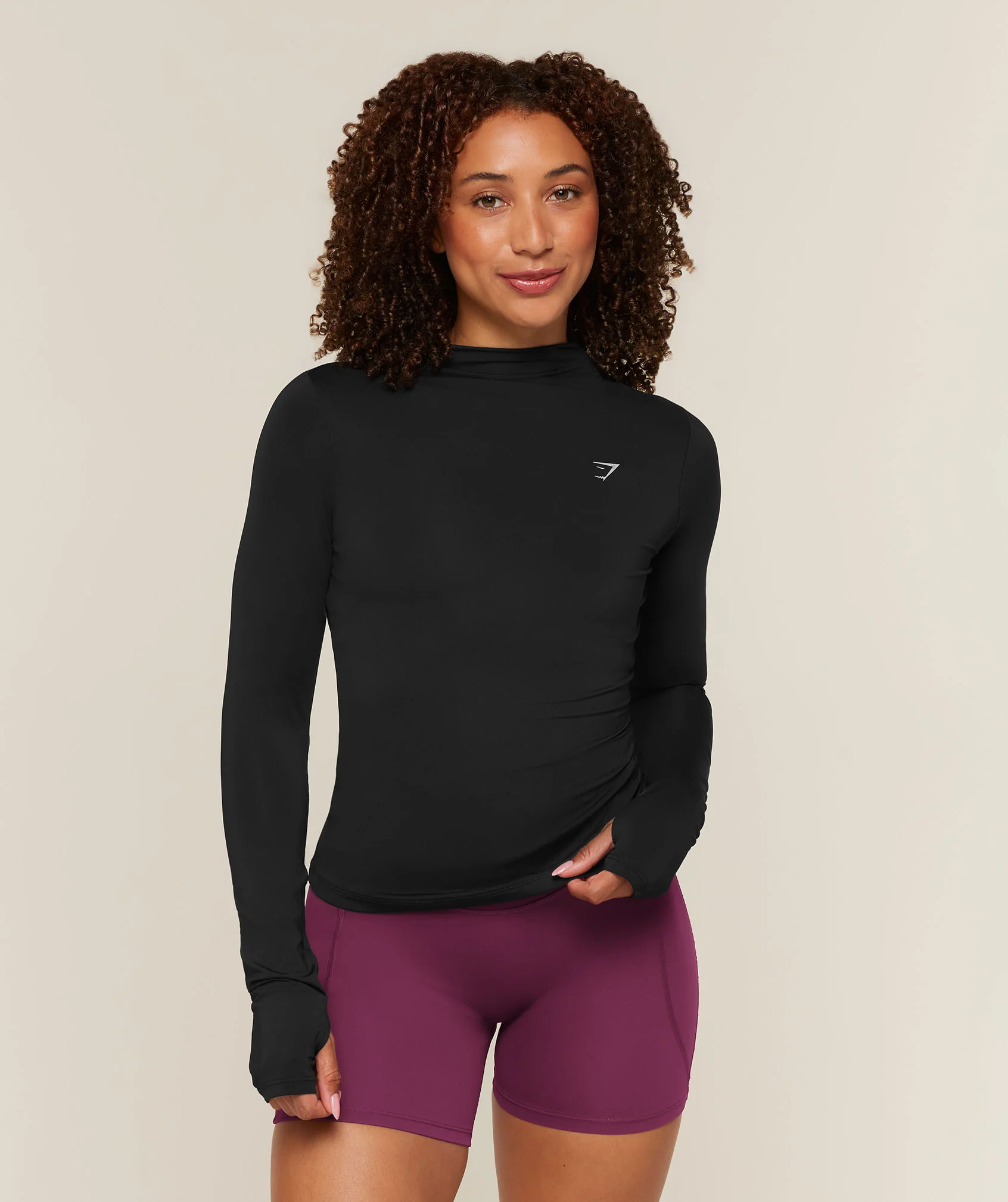 Gymshark Running High Neck Long Sleeve Top