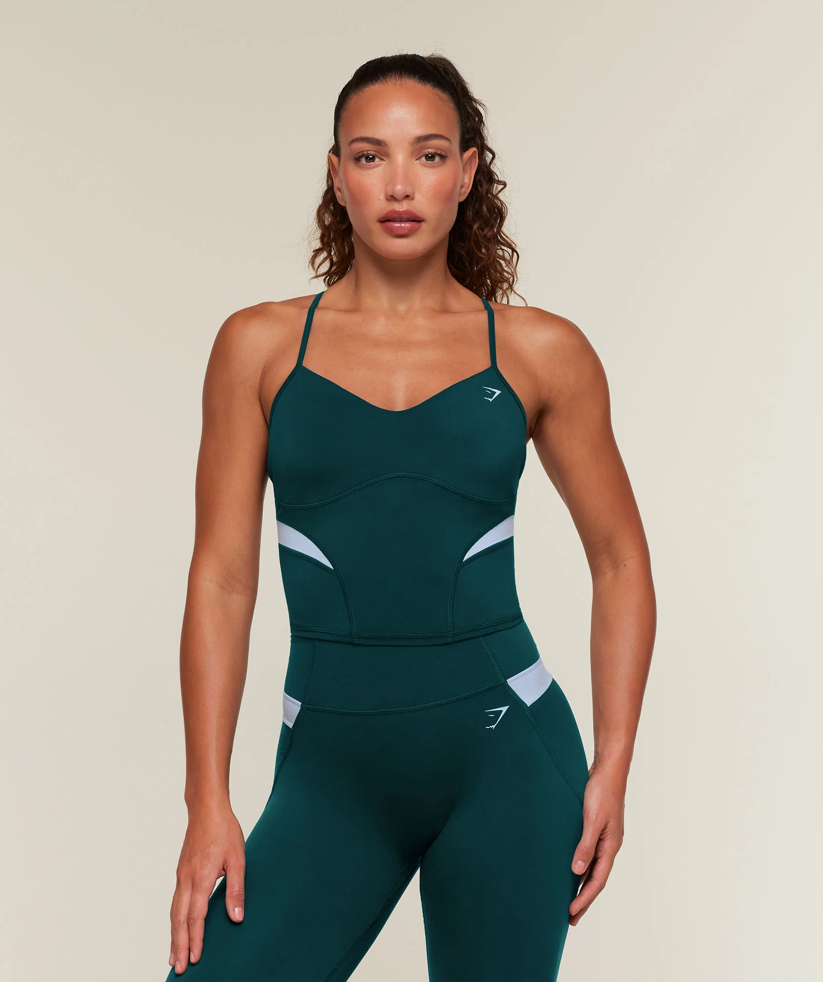 Gymshark Edge Dipped Tank with Shelf Built-In Support
