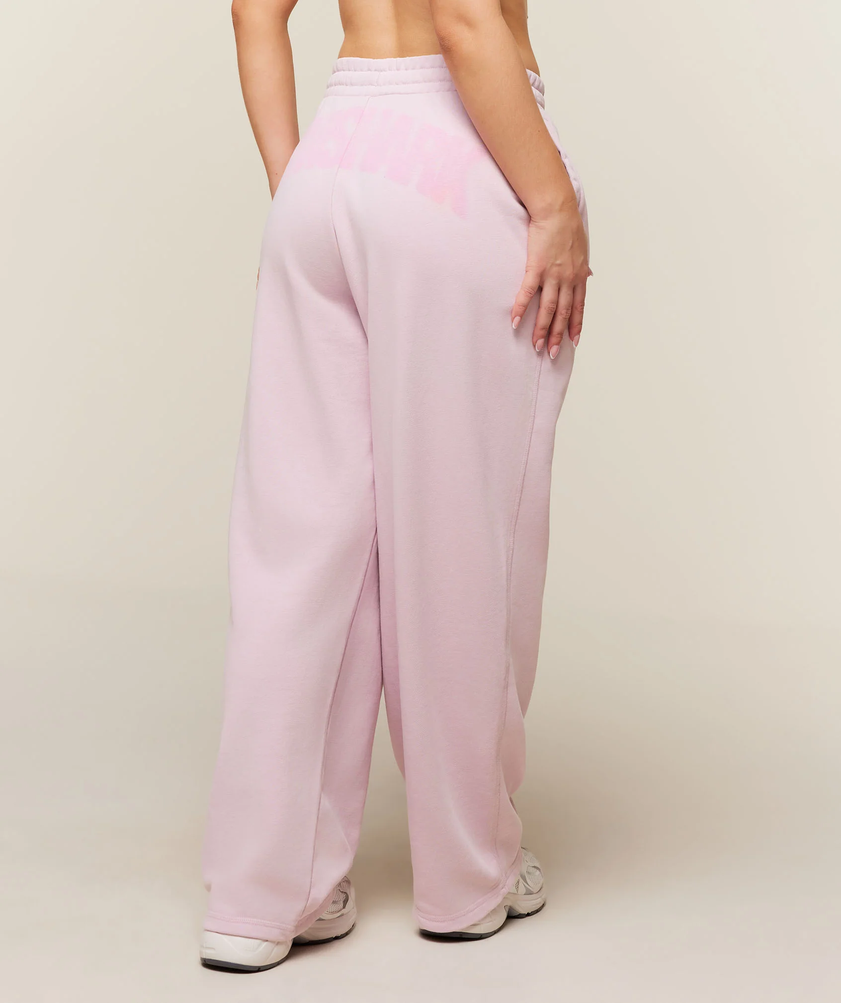 Power Straight Leg Sweatpants Short Length in Pink