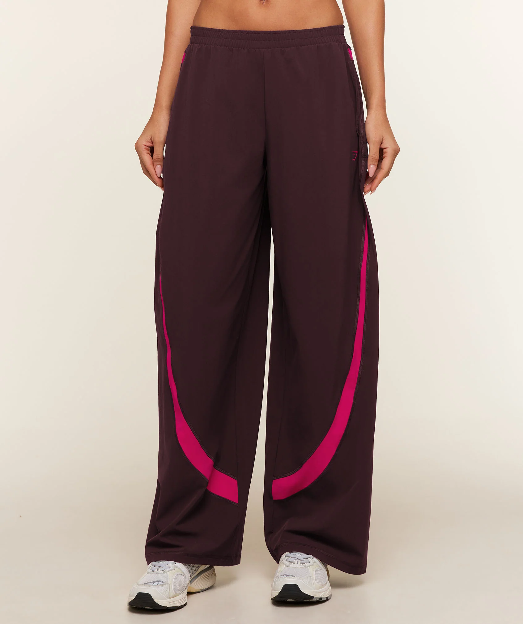 Spodnie Gymshark Edge Dipped w wersji tall w kolorze fioletowym