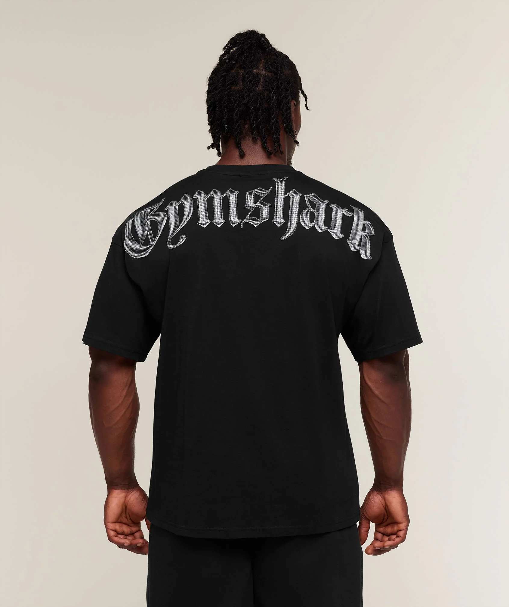 Gymshark Chrome grafisk T-skjorte i oversized passform