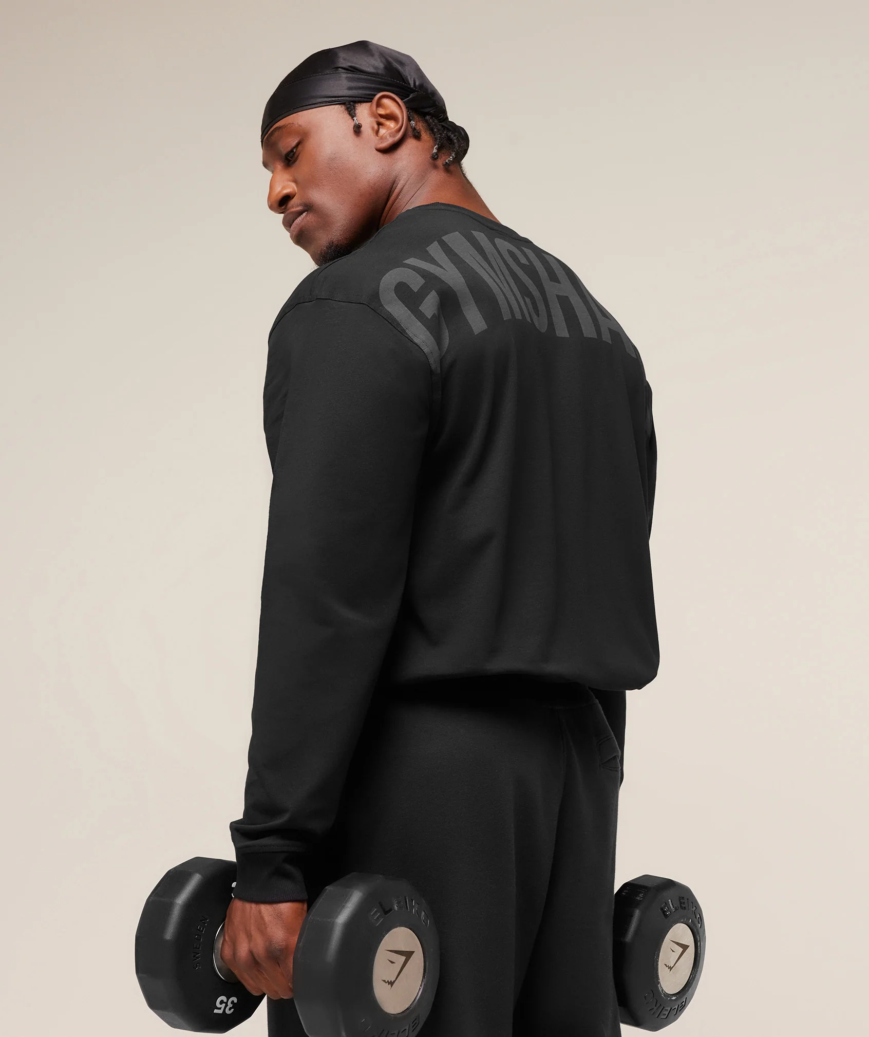 Gymshark Power Long Sleeve T-Shirt with Back Graphic