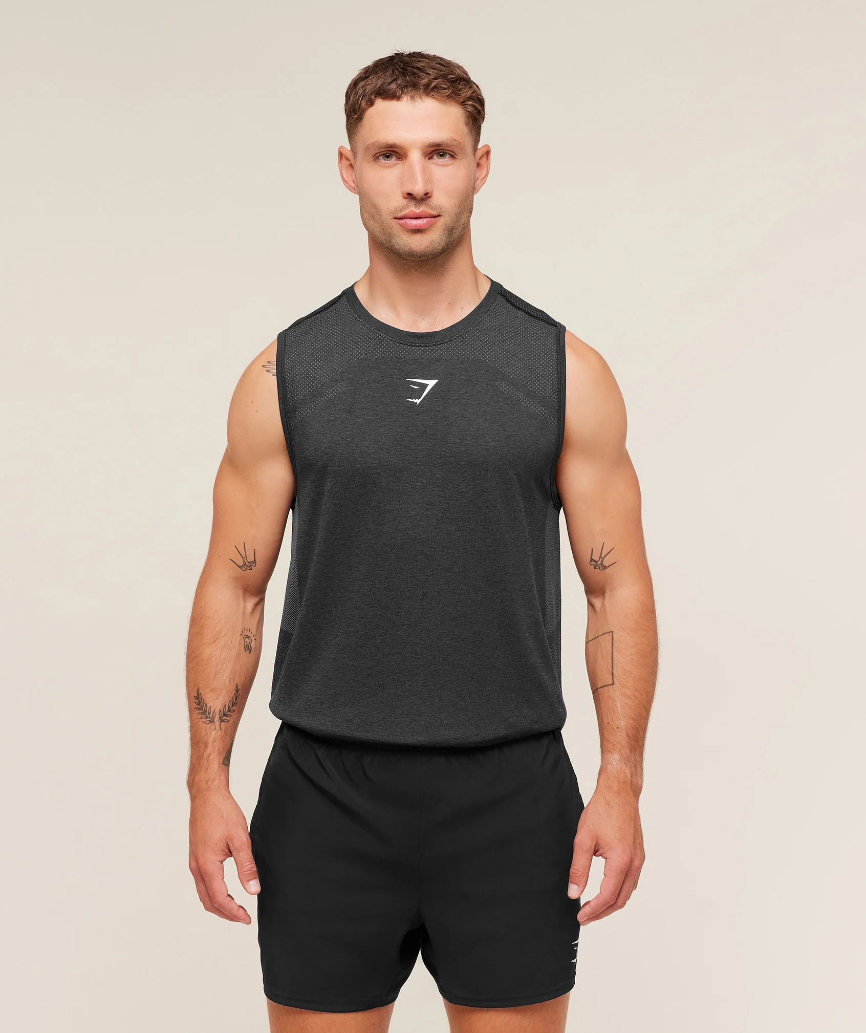 Gymshark Lightweight Seamless Tank in Black for Gym Sessions