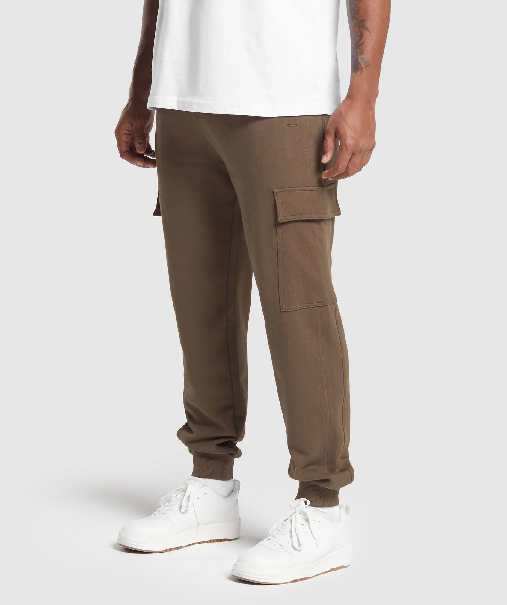Gymshark Rest Day Essentials Cargo Joggers in Penny Brown