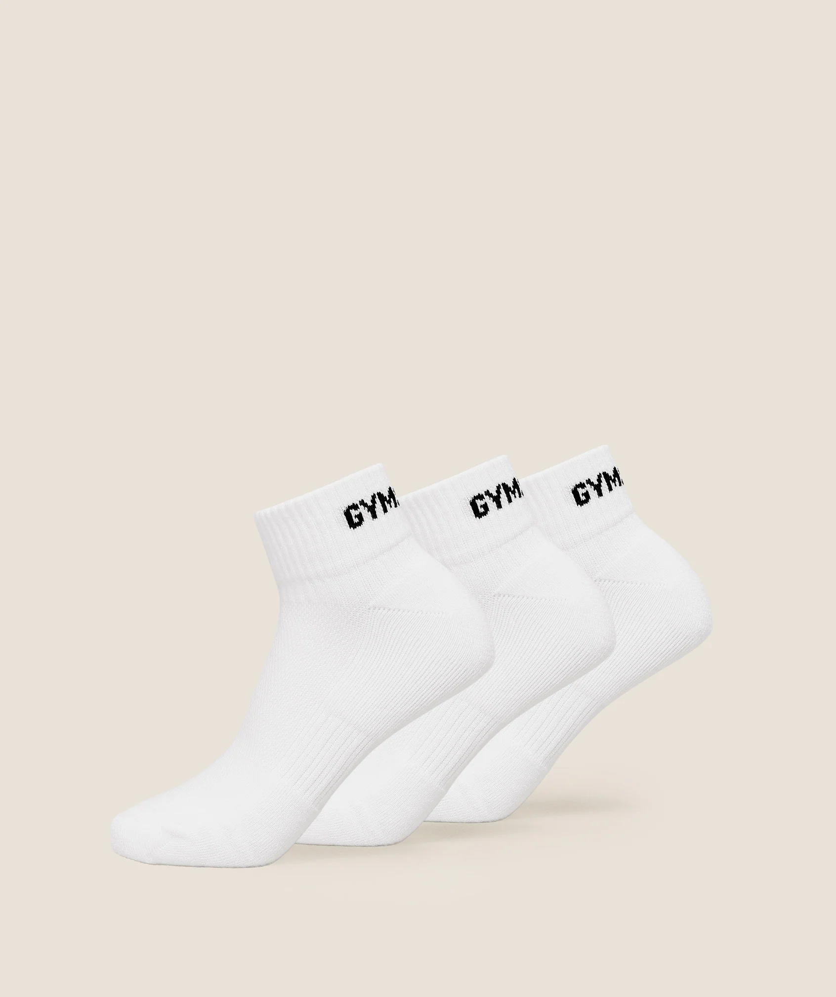 GS Jacquard Quarter Socks 3 Pack Ankle Socks