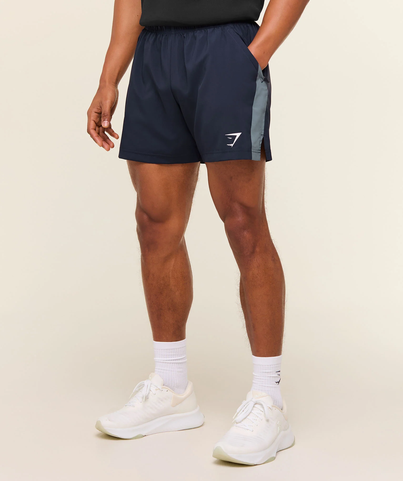 Gymshark Sport 5" Shorts with Zipped Pockets in Heavy Blue