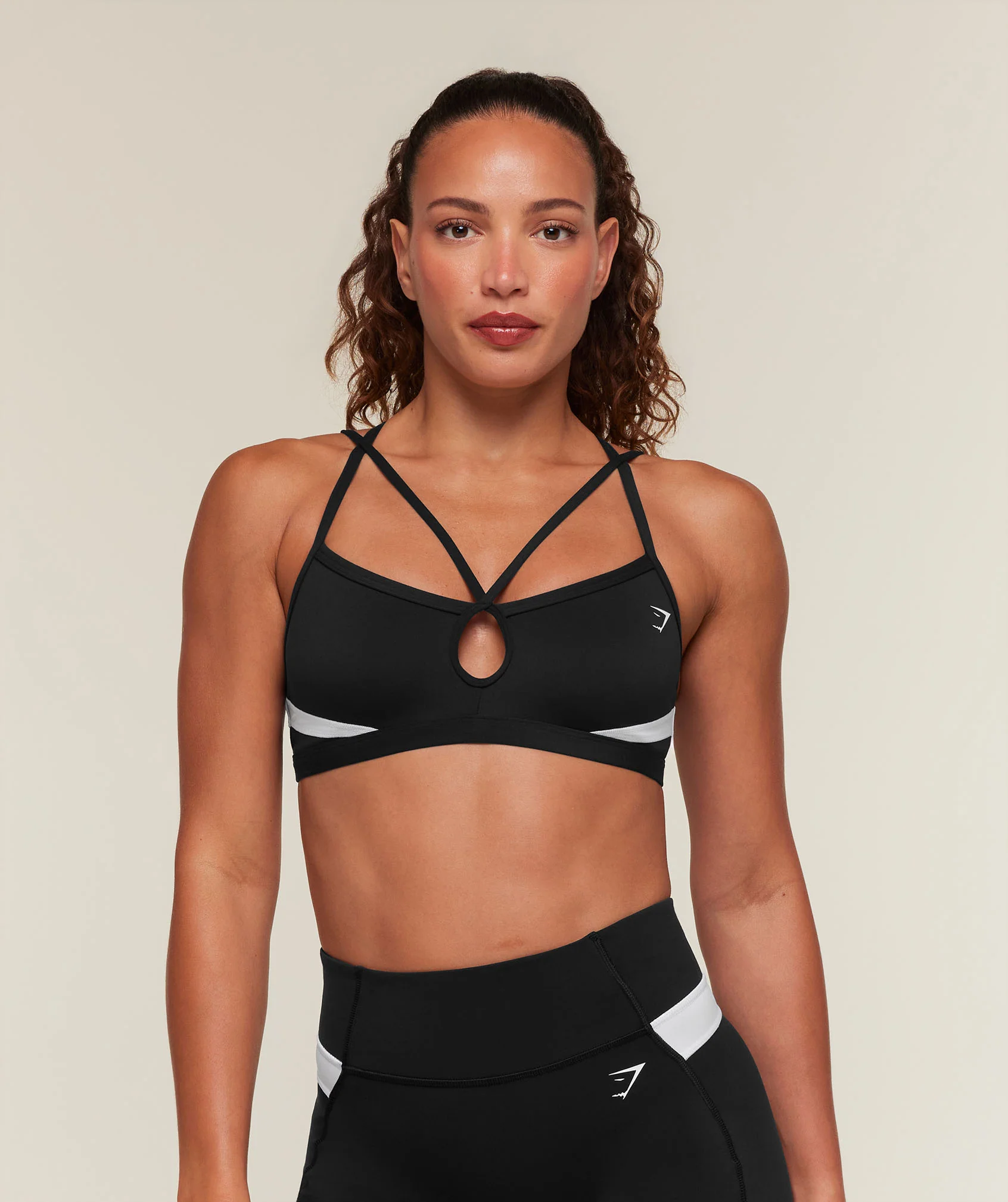 Gymshark Edge Sports Bra with Cut Out Front and Removable Cups
