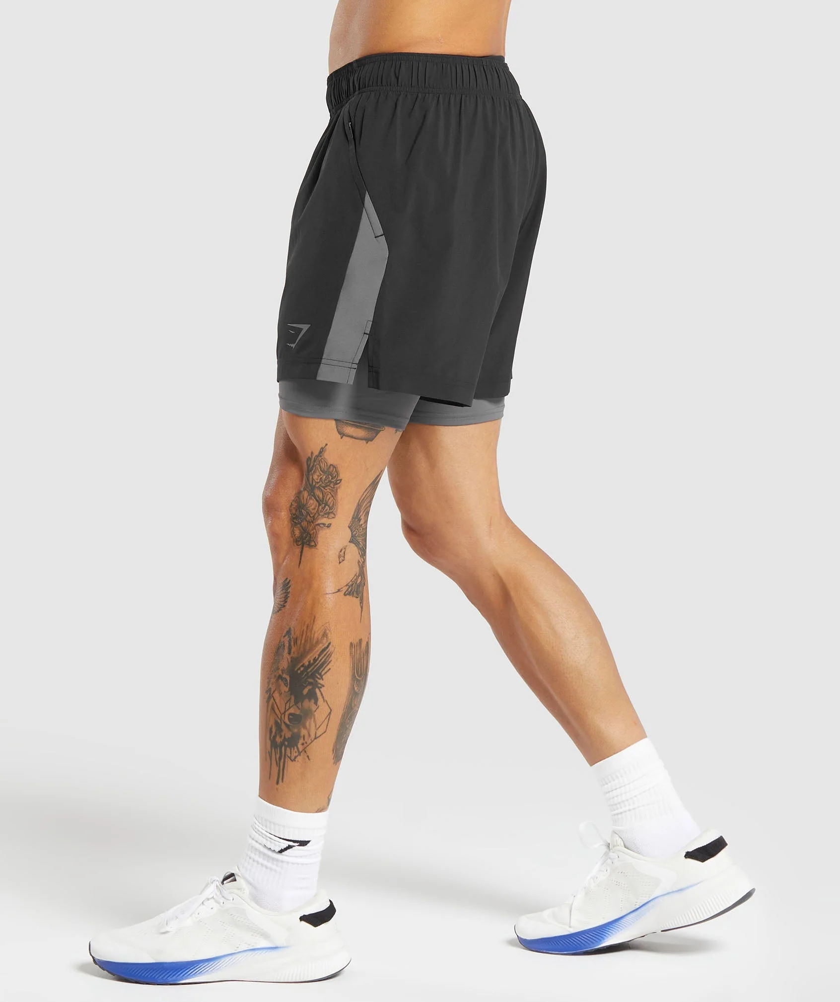 Gymshark Sport 5 Inch 2-in-1 Shorts Black Slim Fit