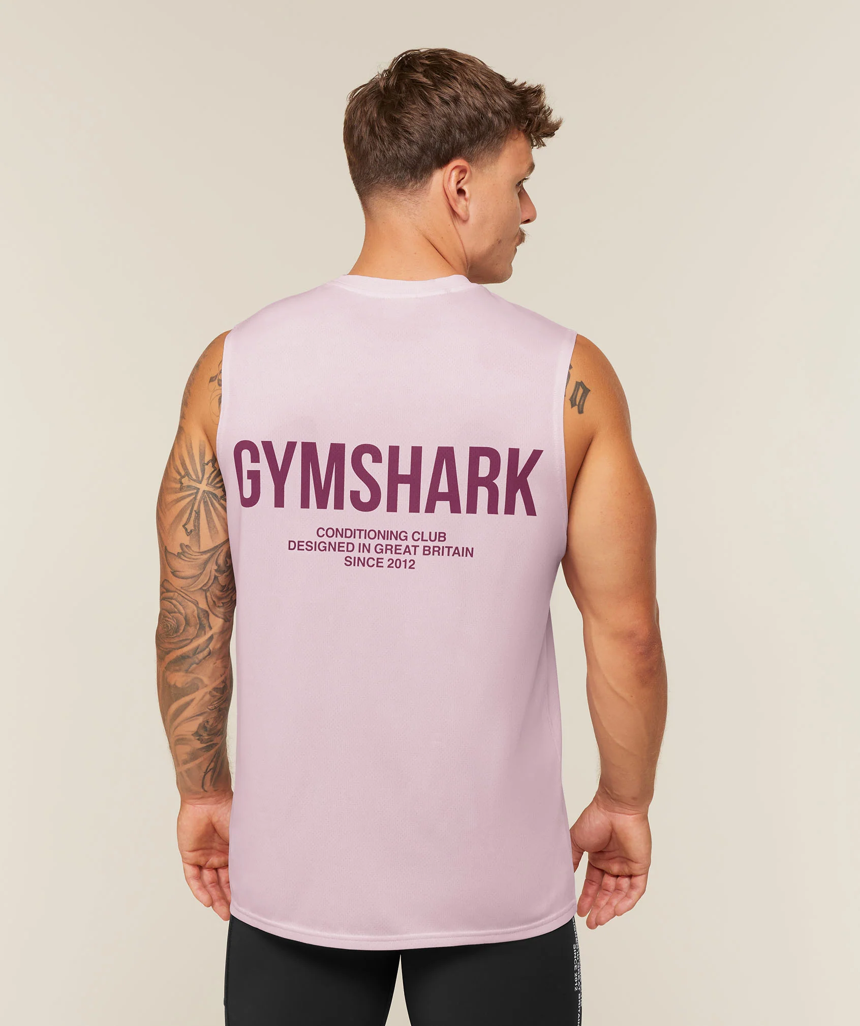 Gymshark Conditioning Club Washed Tank in Pink, Oversized Fit