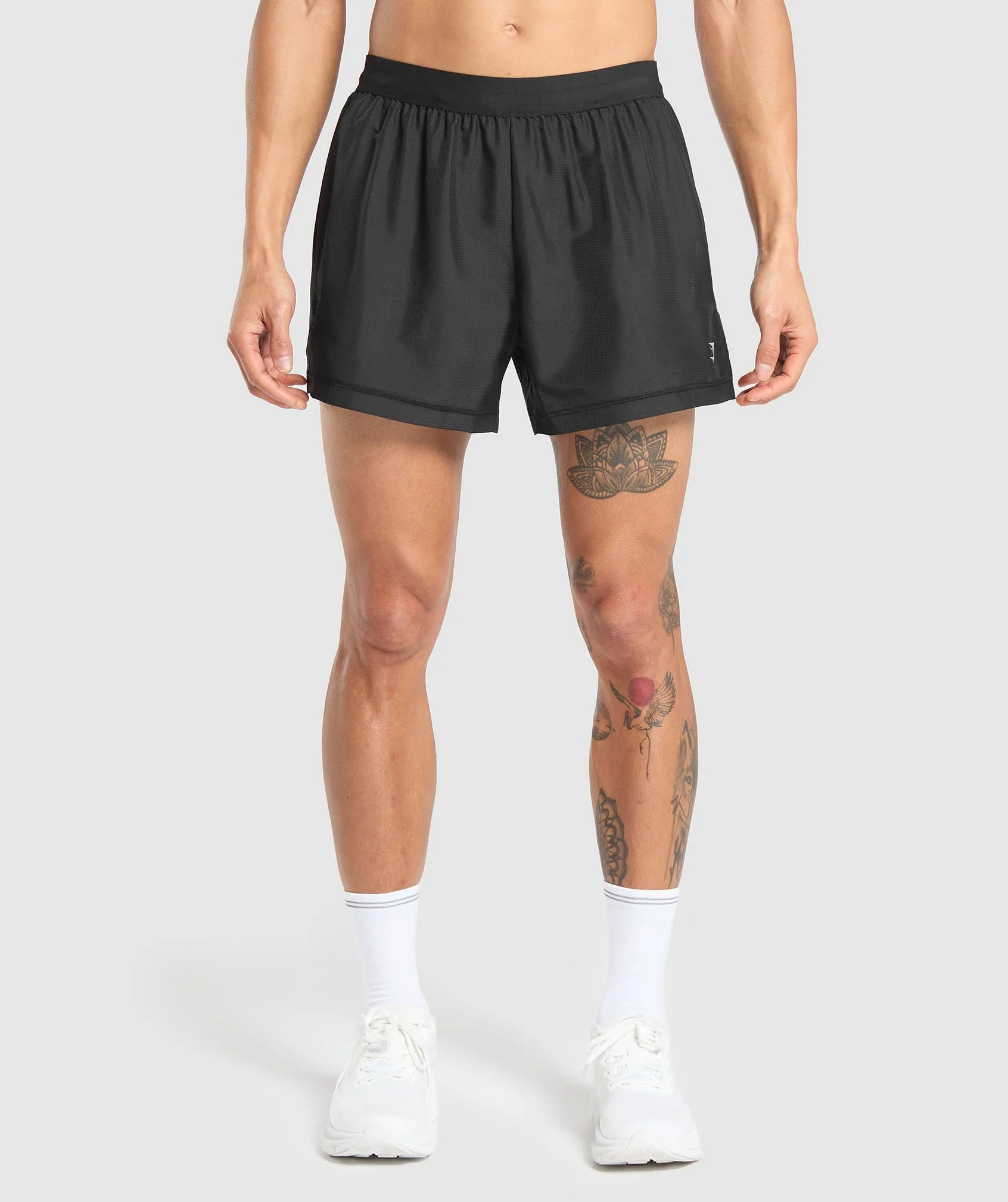Gymshark Lightweight 4 Inch Running Shorts in Black