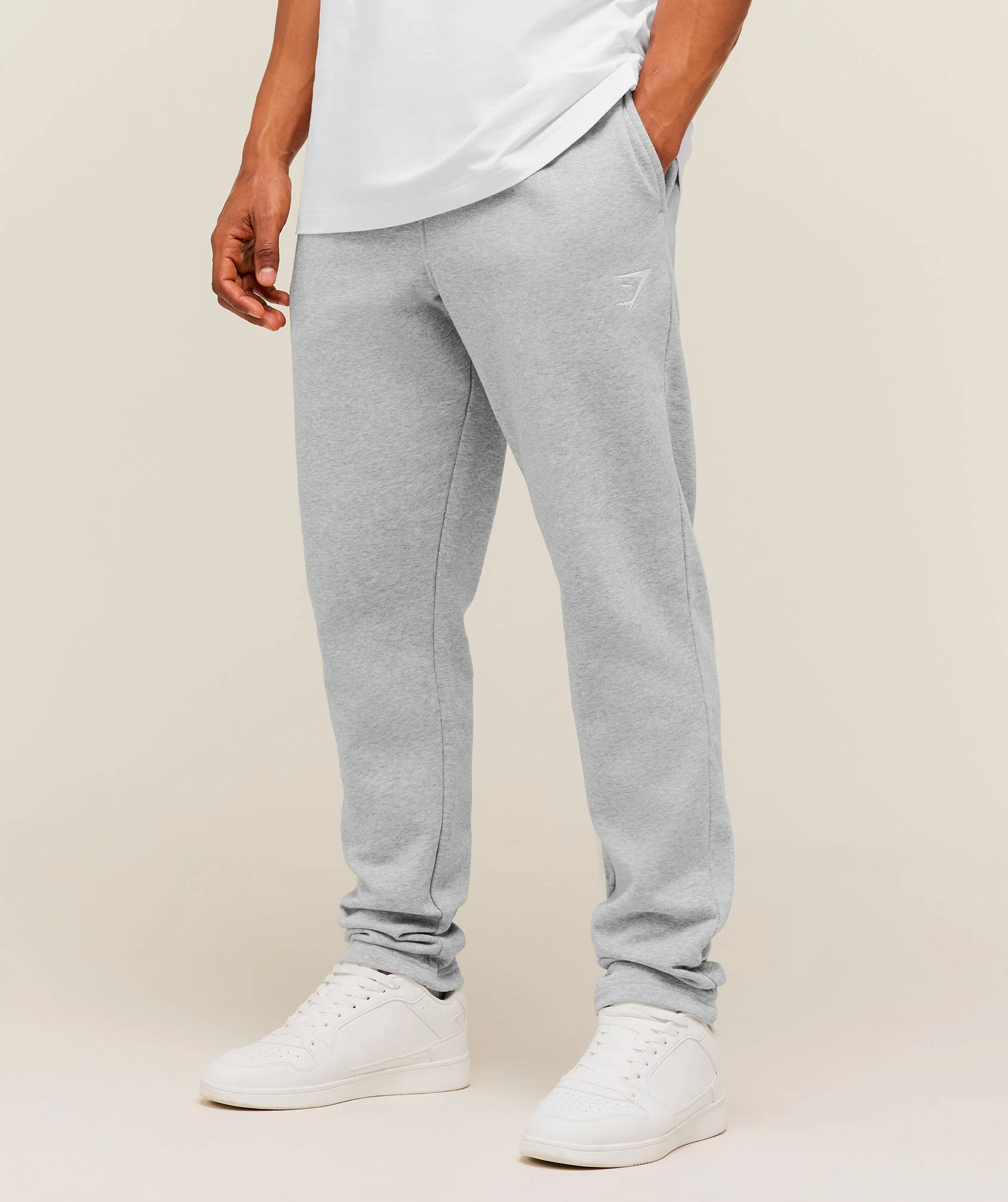 Gymshark Crest Tapered Joggers in Soft Cotton Blend for Training