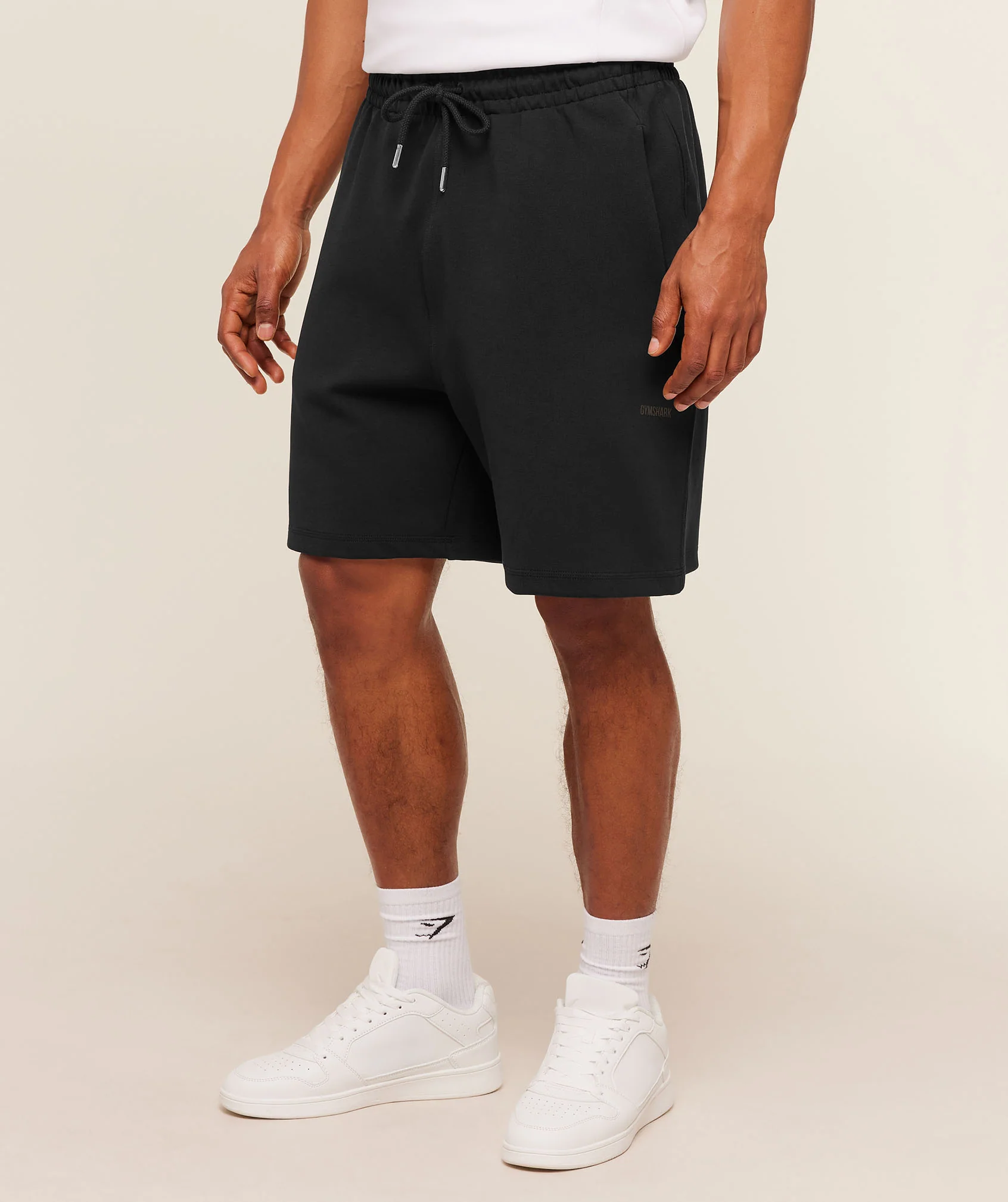 Evolve Lightweight Shorts in Soft Neutral Cotton Blend
