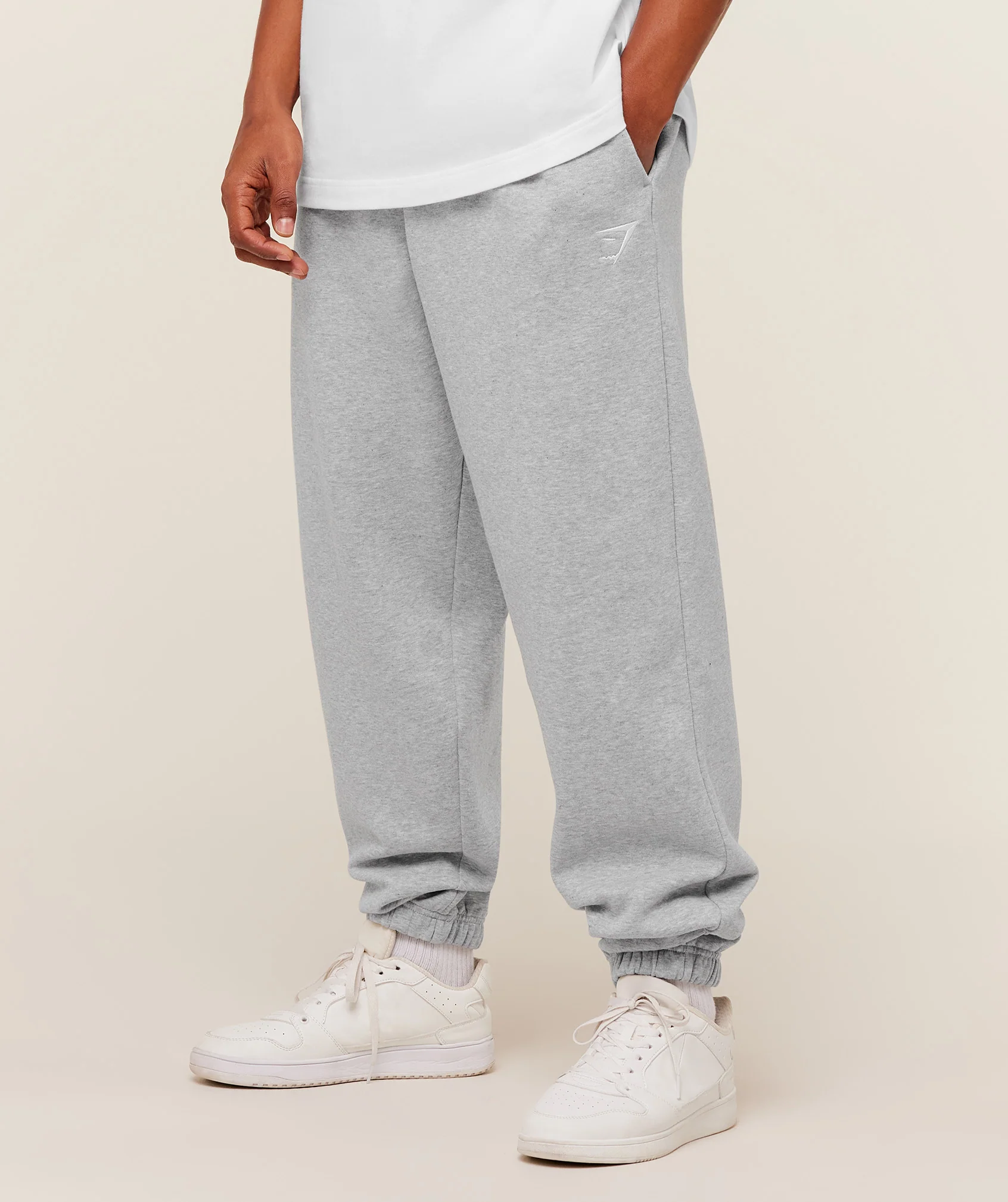 Gymshark Crest Oversized Joggers with Brushed Fleece Inside