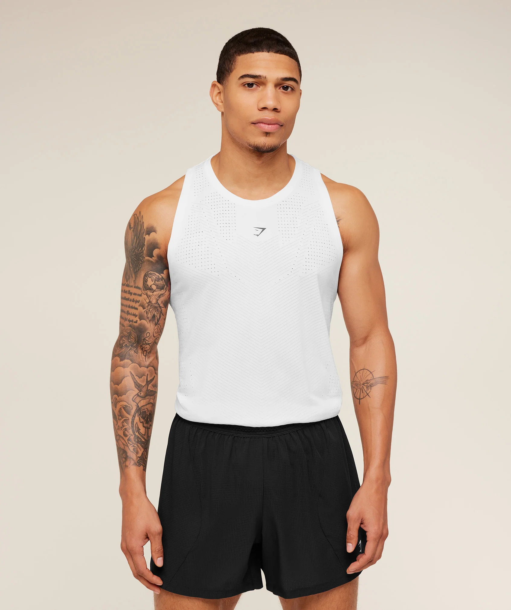 Gymshark Seamless Running Tank in Lightweight Perforated Fabric