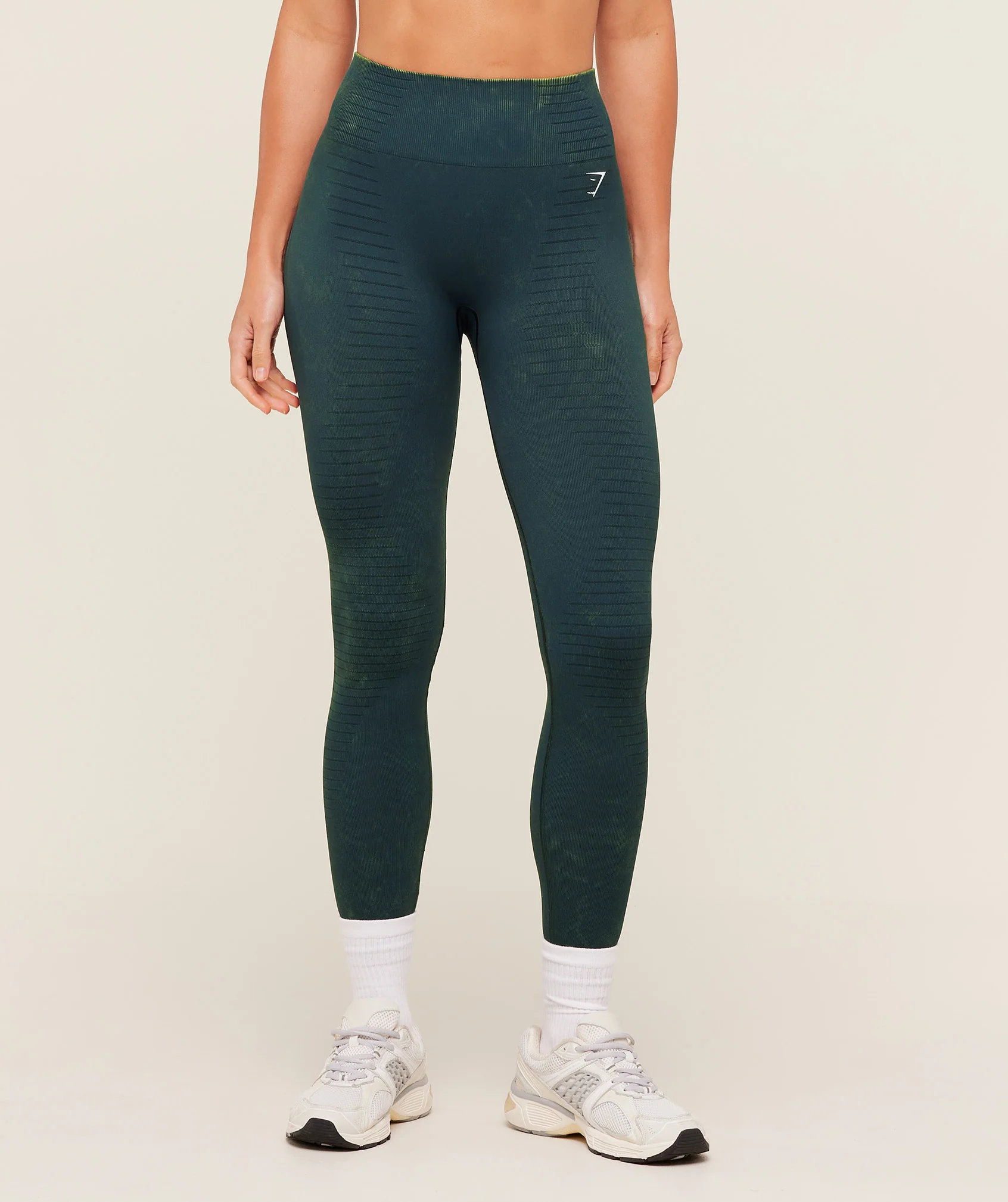 Steel Seamless Leggings in Blue Acid Wash